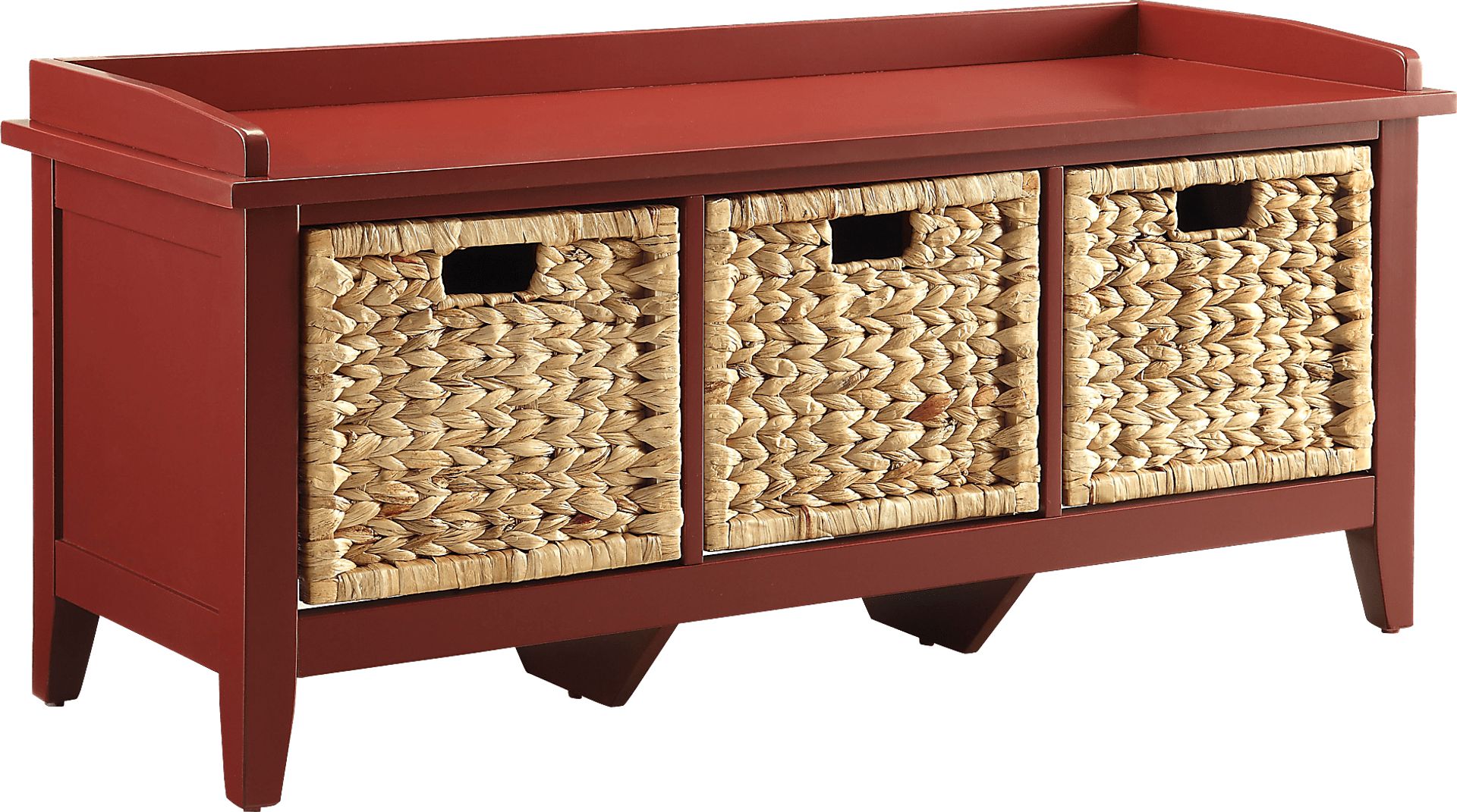 Flavius Red Storage Bench - Image 1