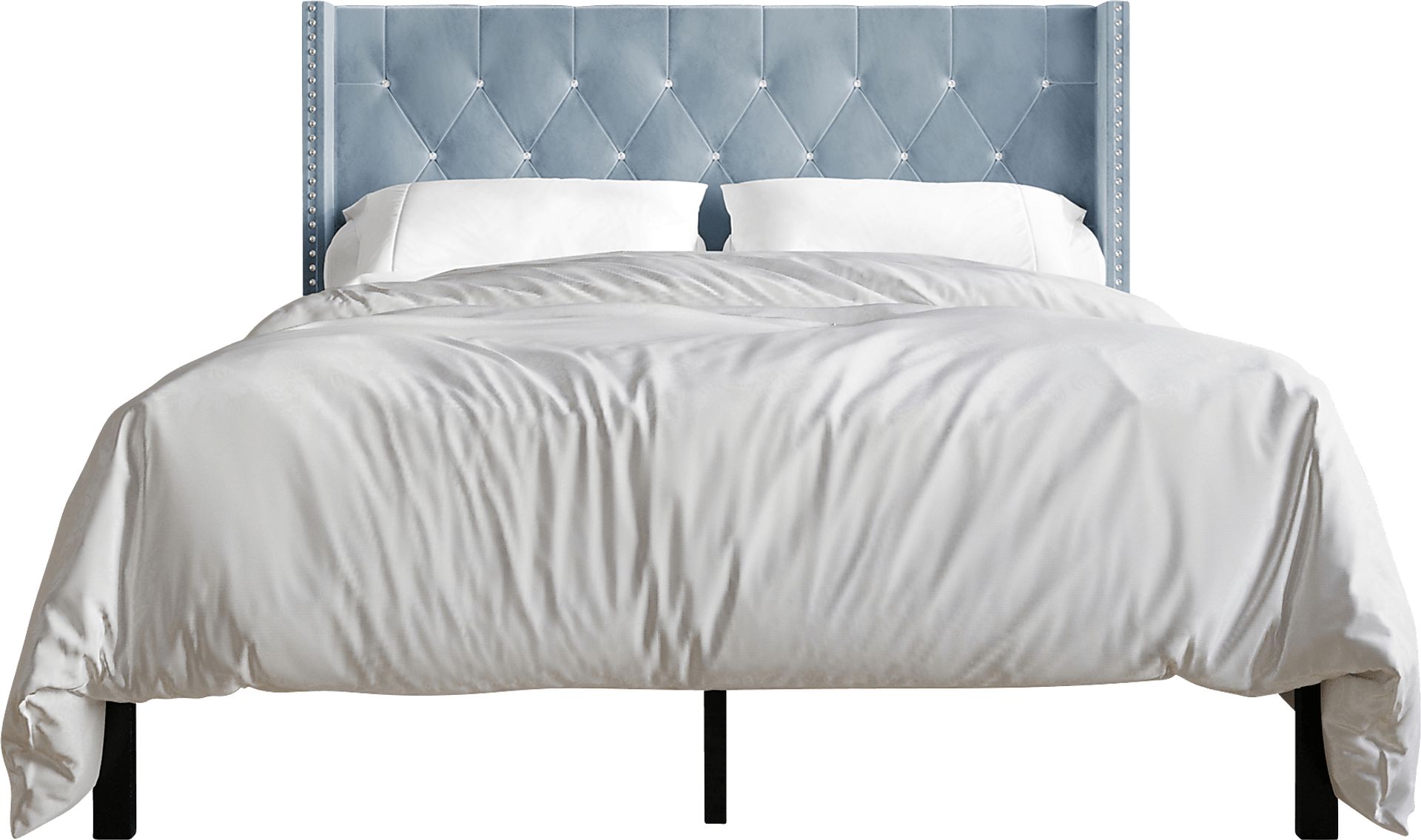 Flaxavenue Light Blue Queen Bed - Image 4