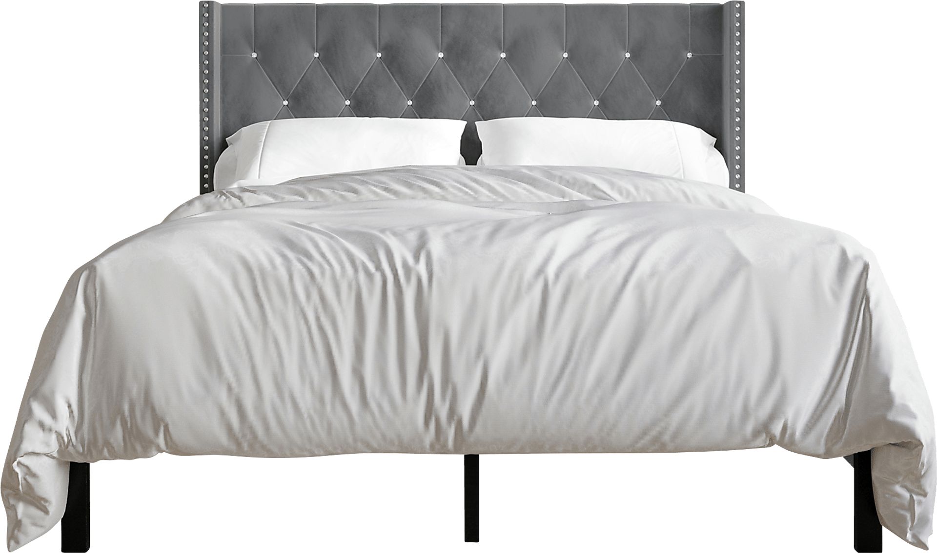 Flaxavenue Light Gray King Bed - Image 4