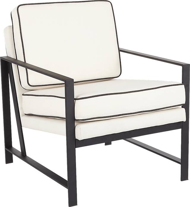 Flaxen Cream Accent Chair - Thumbnail - Image 1