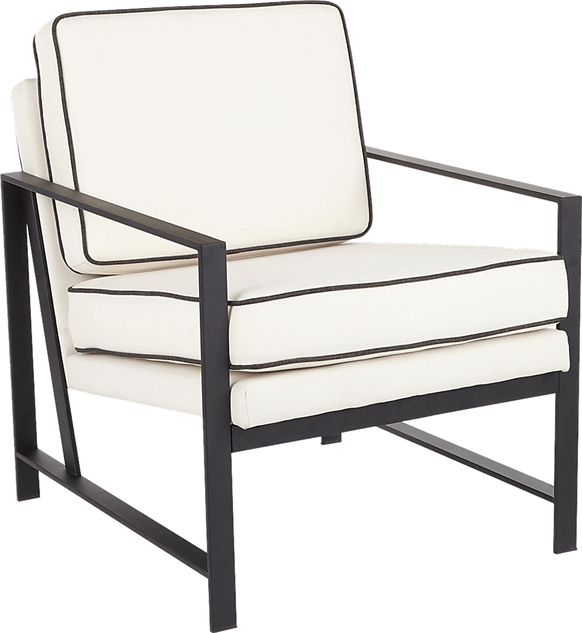 Flaxen Cream Accent Chair - Image 1