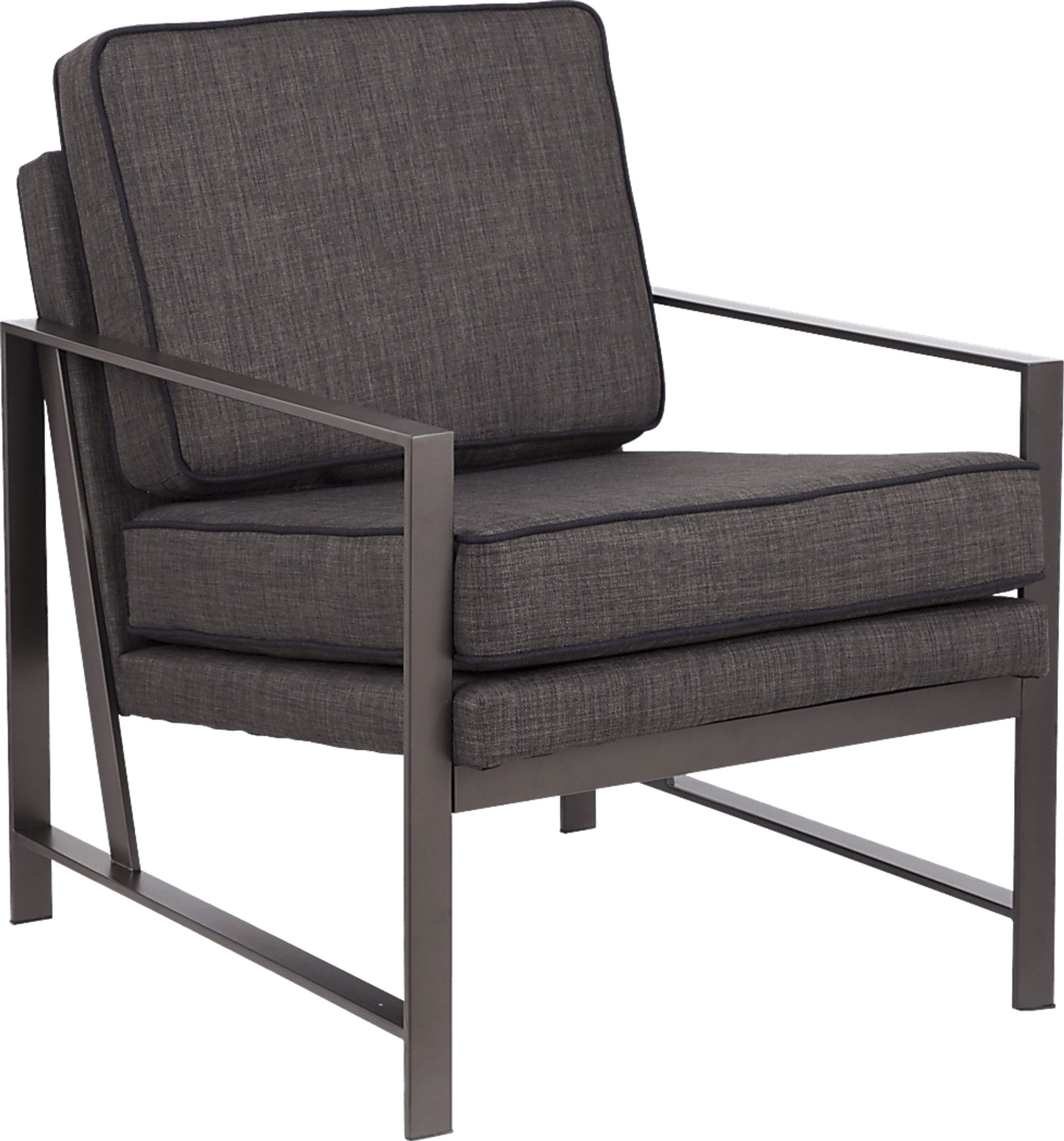 Flaxen Gray Accent Chair - Image 1