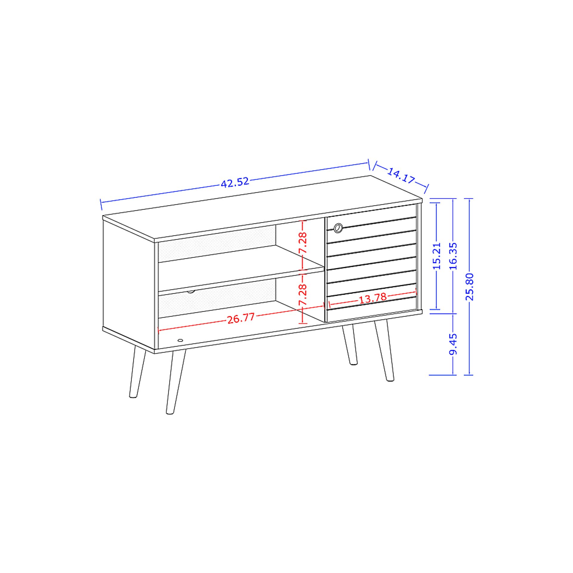 Flaxmill Toffee 42 In. Console - Image 9