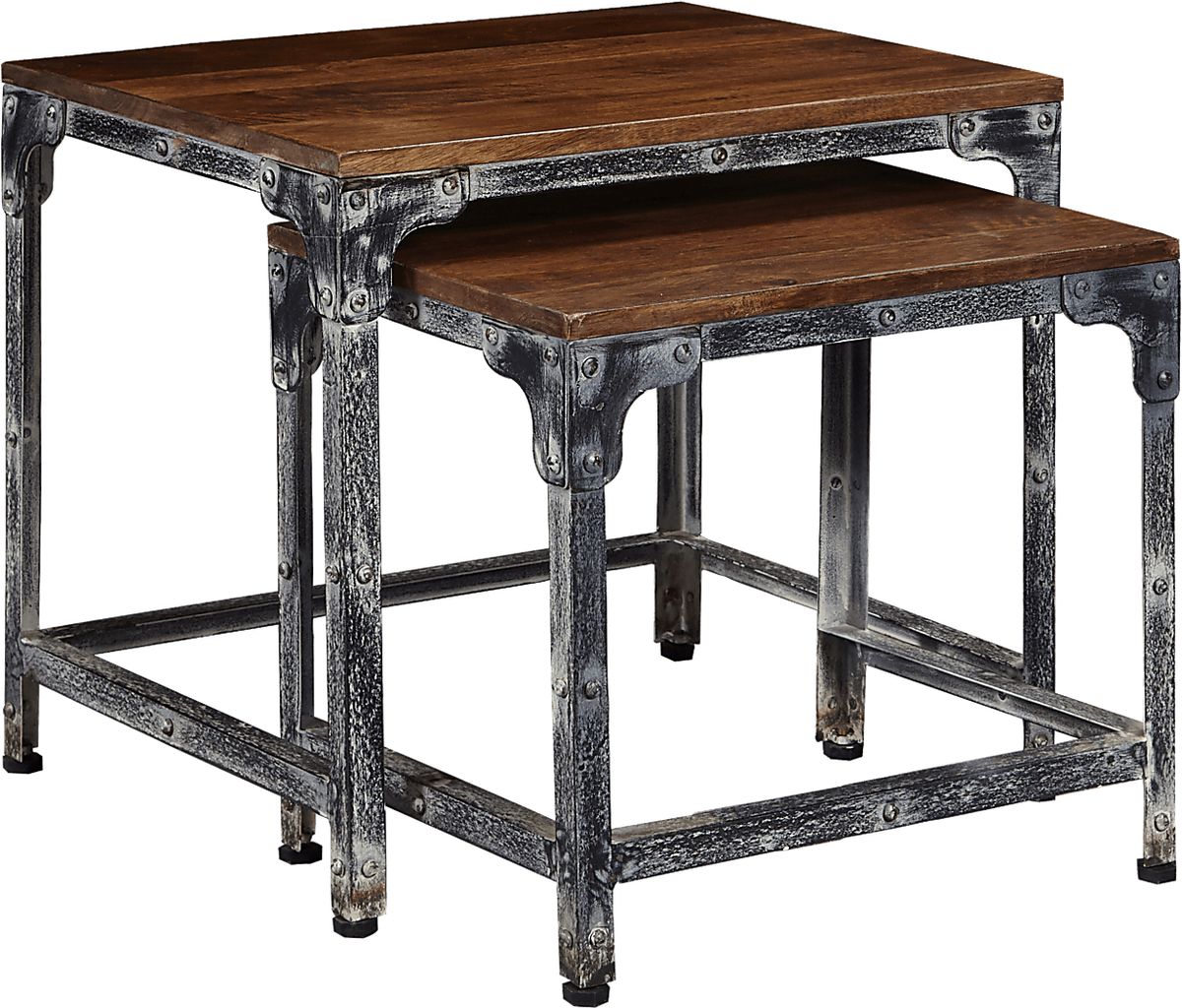 Fleet Brown Dark Wood Nesting Tables | Rooms to Go