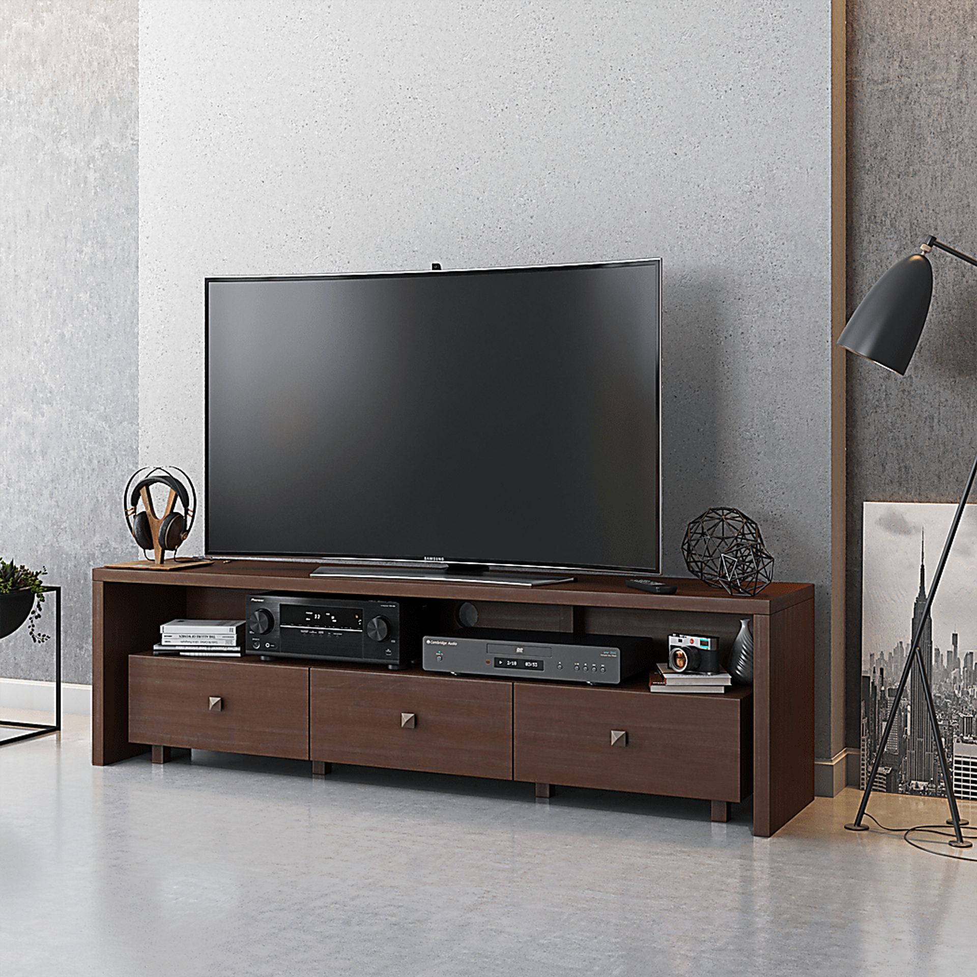 Flemris Hickory 70 in. Console - Image 4