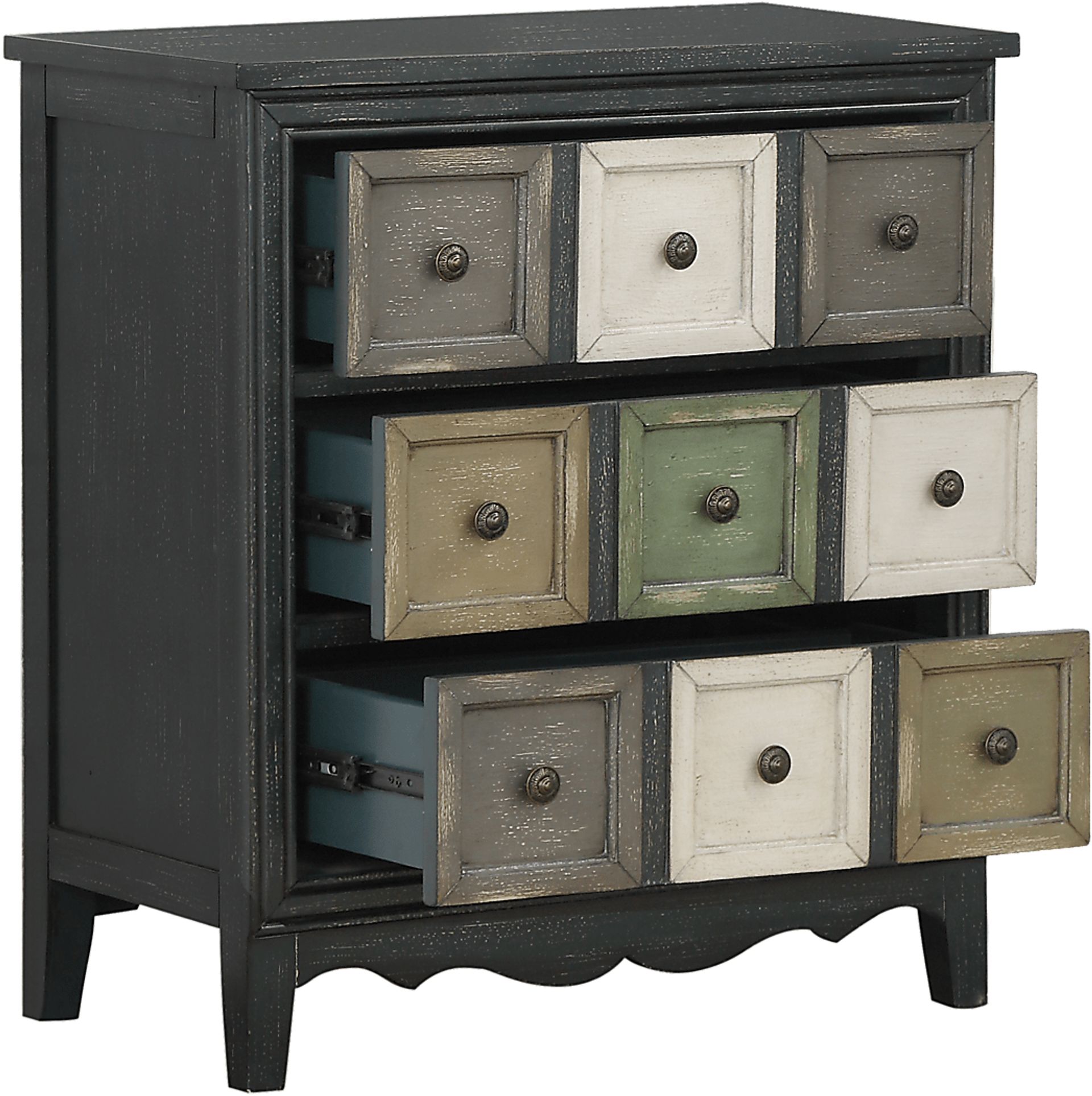 Fletcher Gray Accent Cabinet - Image 3