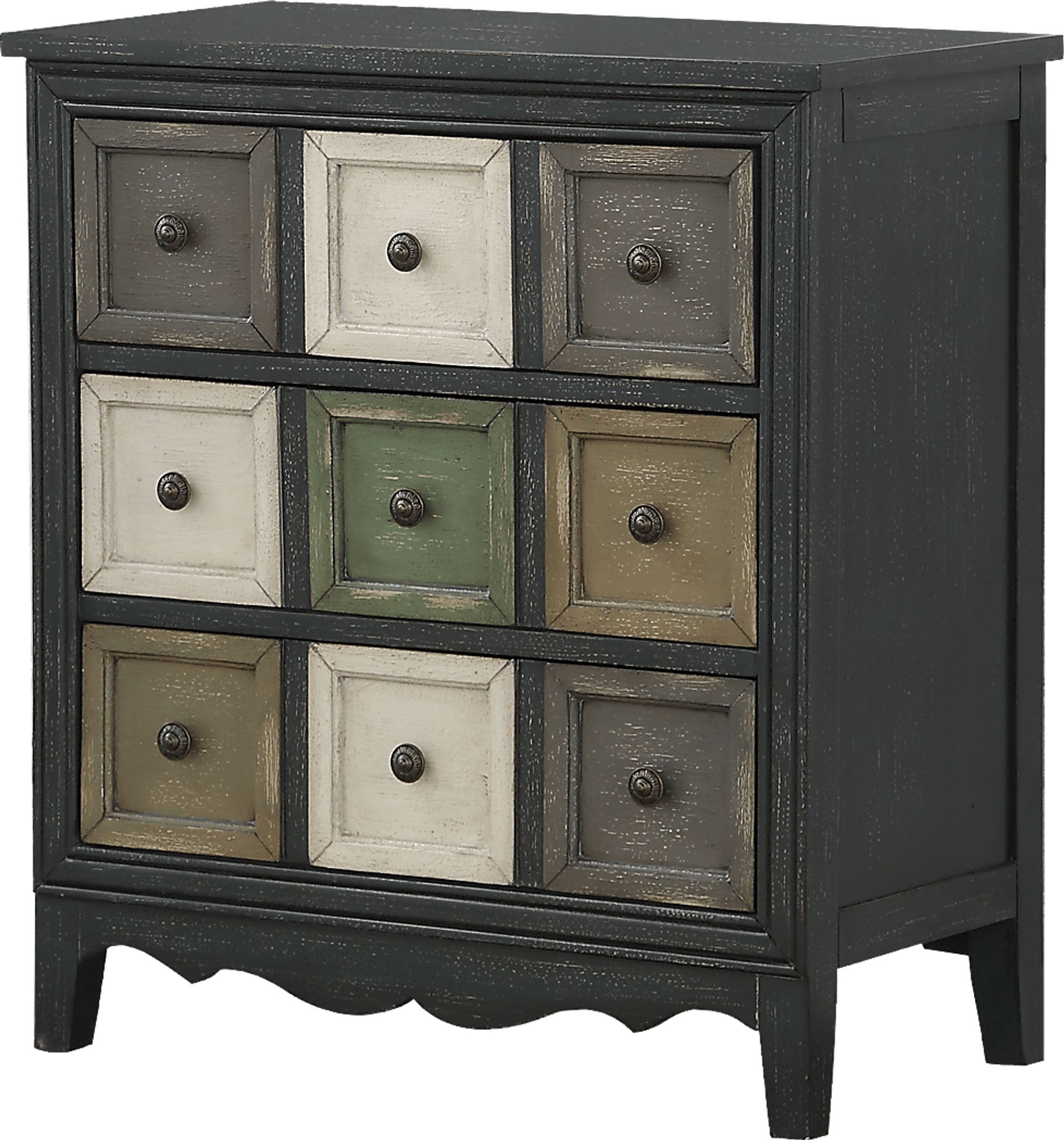 Fletcher Gray Accent Cabinet - Image 1