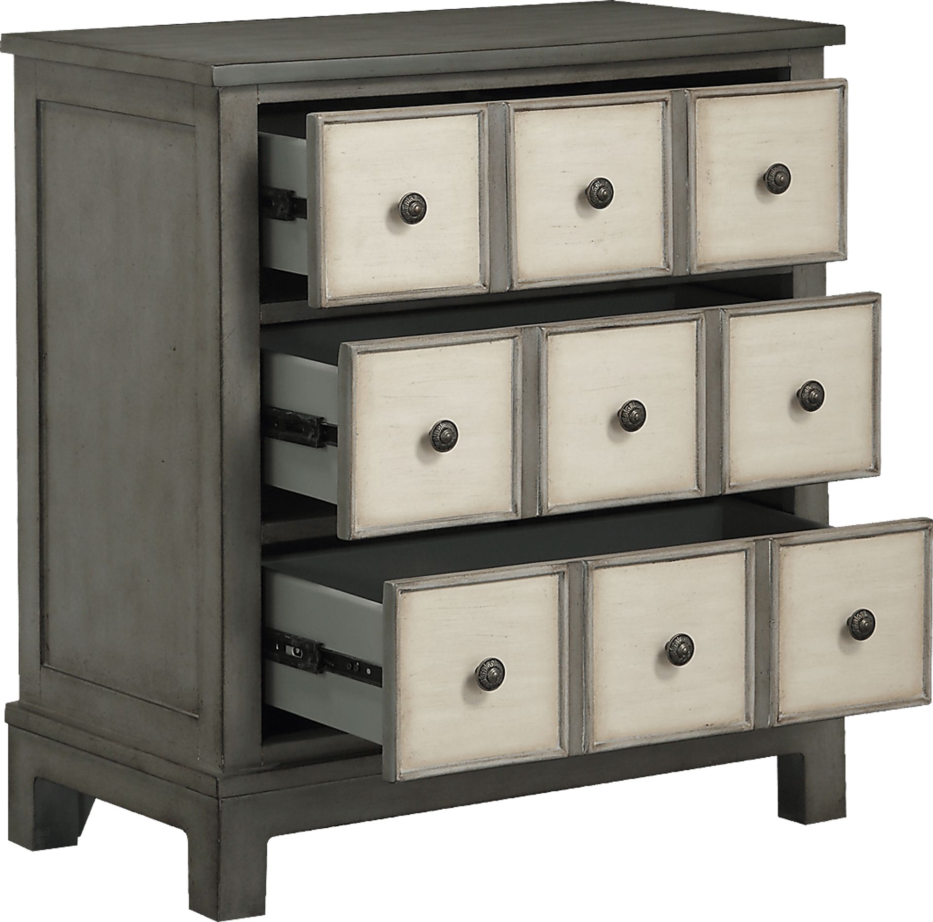 Fletcher Light Gray Accent Cabinet - Image 3