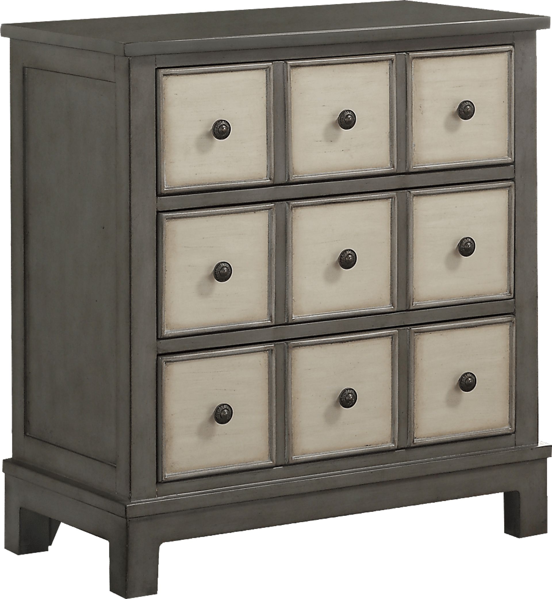 Fletcher Light Gray Accent Cabinet - Image 1