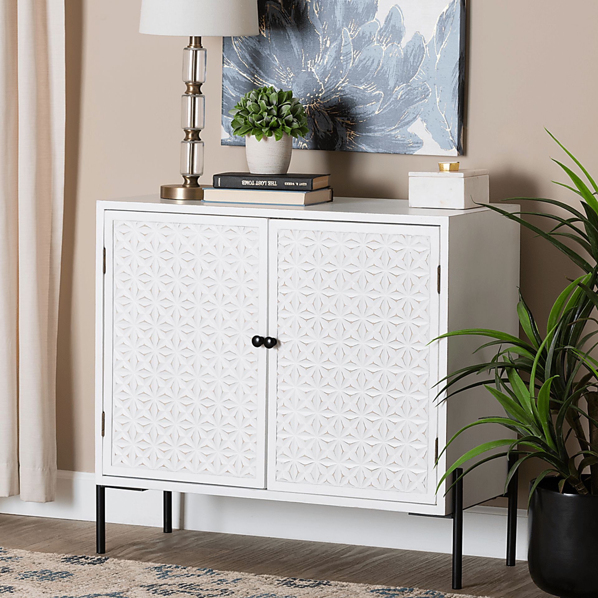 Fleurie White Accent Cabinet - Image 2