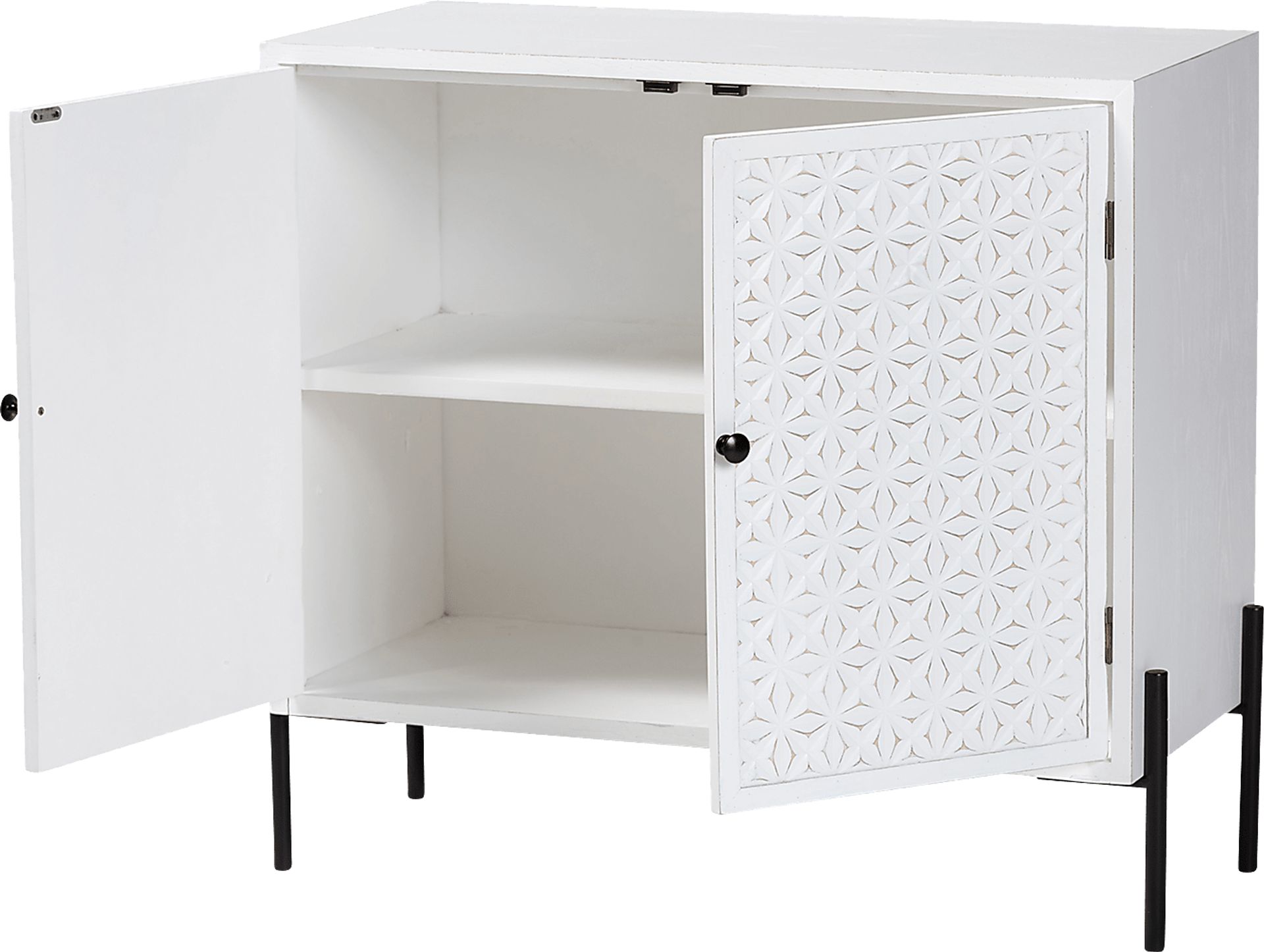 Fleurie White Accent Cabinet - Image 4