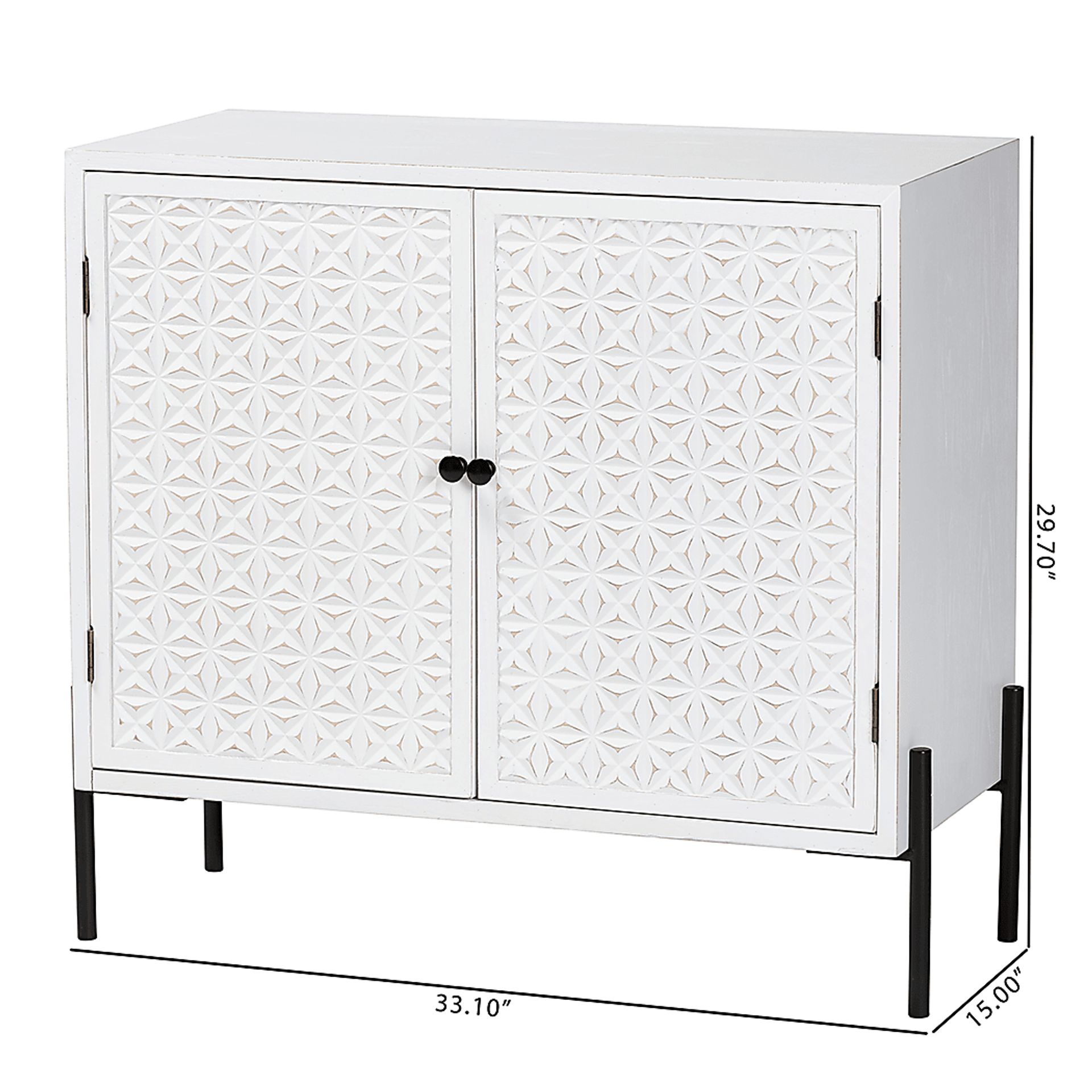 Fleurie White Accent Cabinet - Image 10