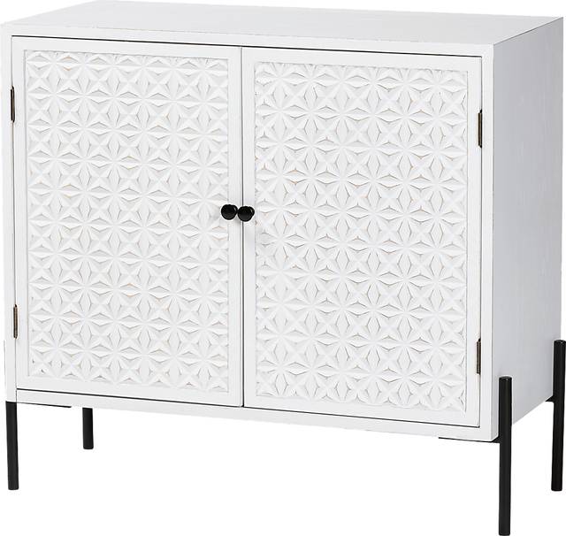Fleurie White Accent Cabinet - Thumbnail - Image 1