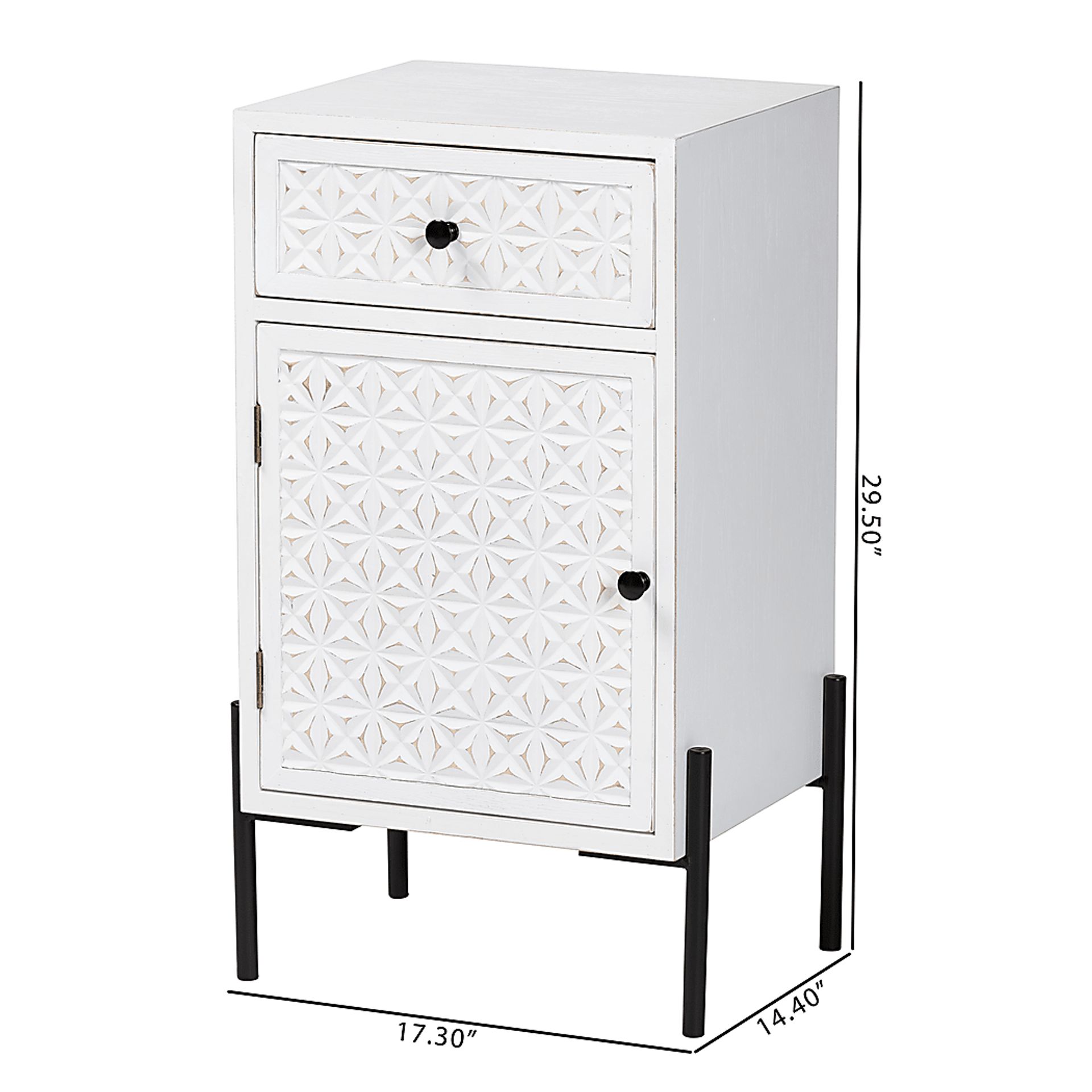 Fleurie White Storage Cabinet - Image 10