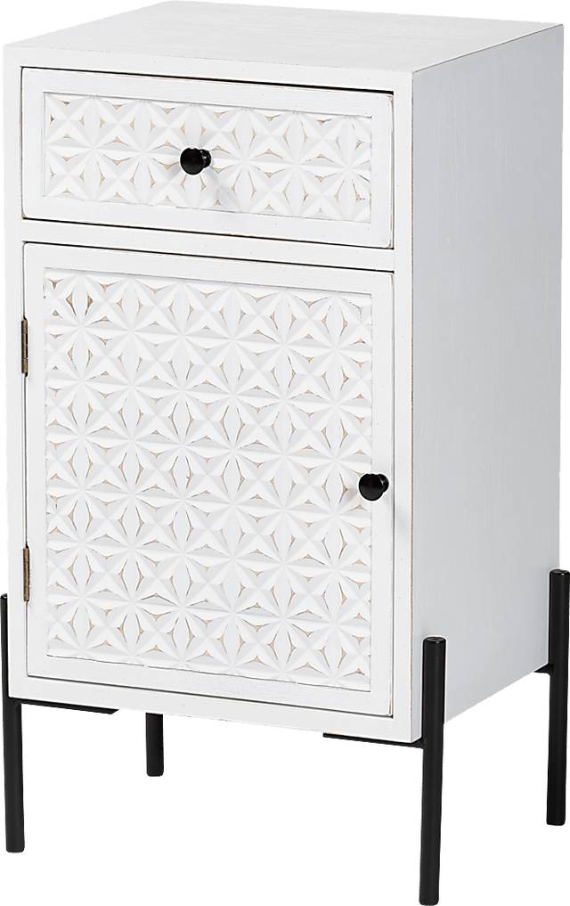 Fleurie White Storage Cabinet - Thumbnail - Image 1