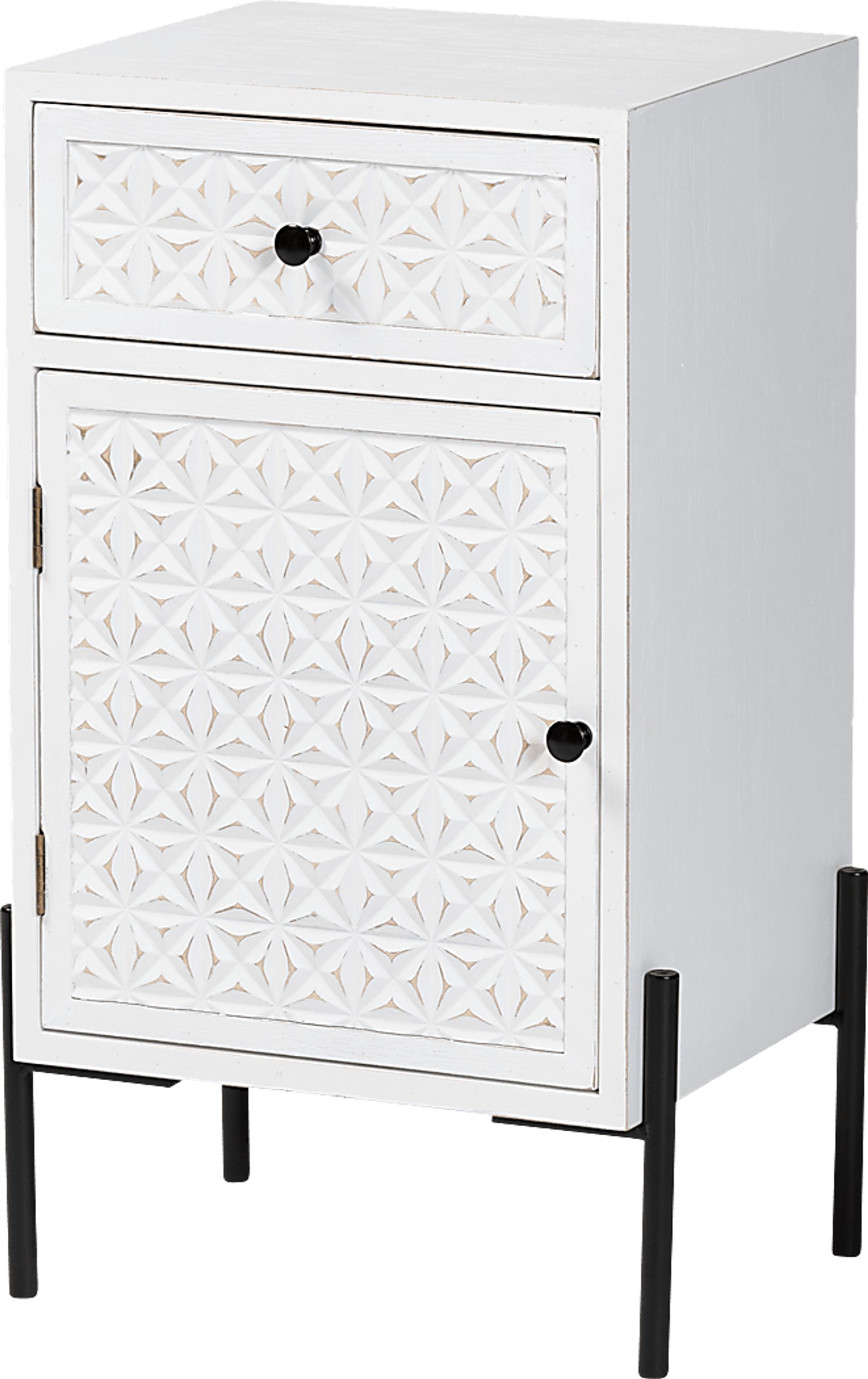Fleurie White Storage Cabinet - Image 1