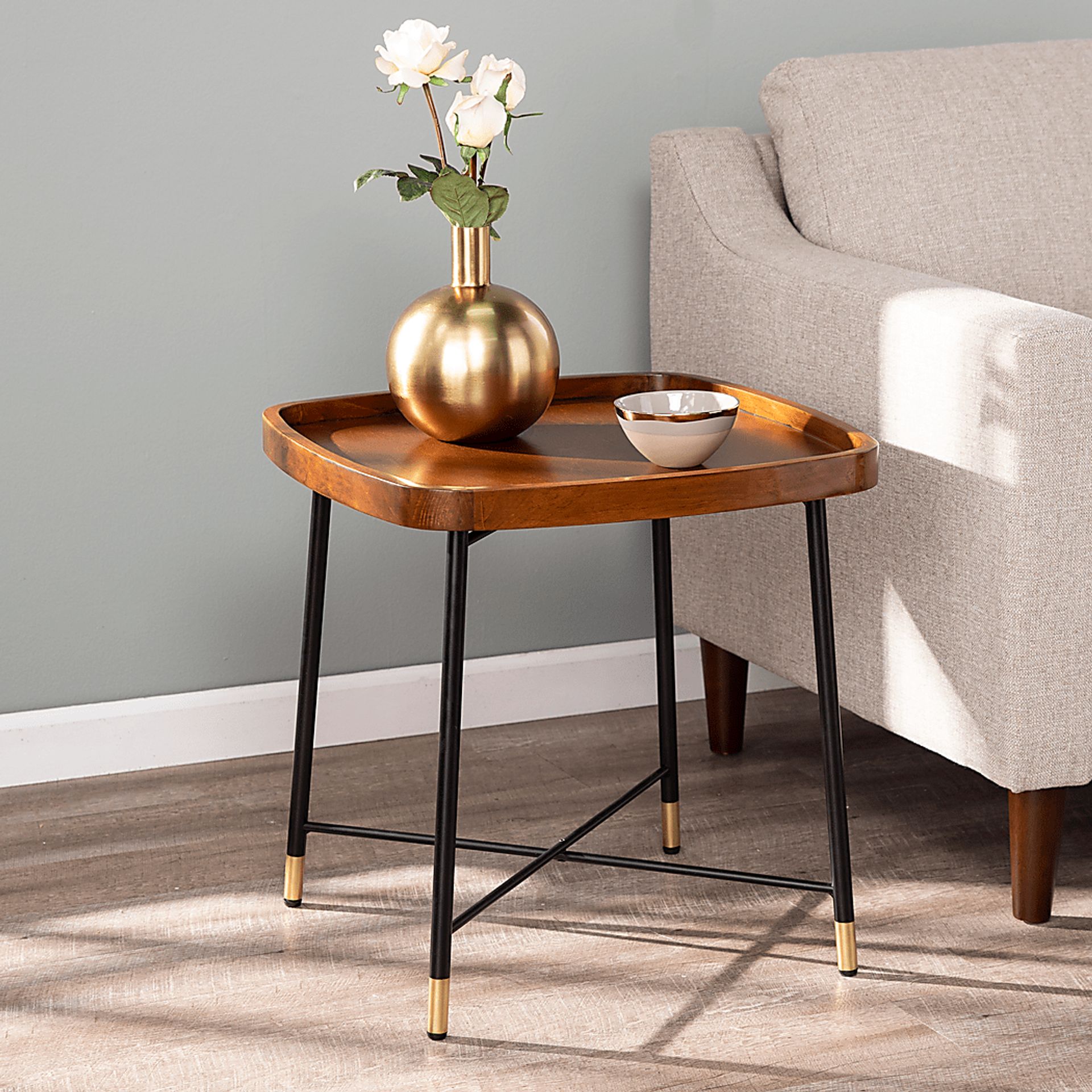 Flicker Court Walnut End Table - Image 4