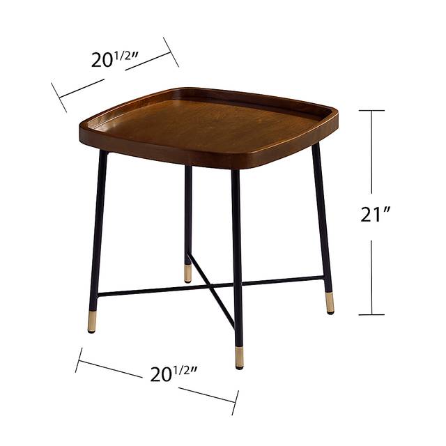 Flicker Court Walnut End Table - Thumbnail - Image 5