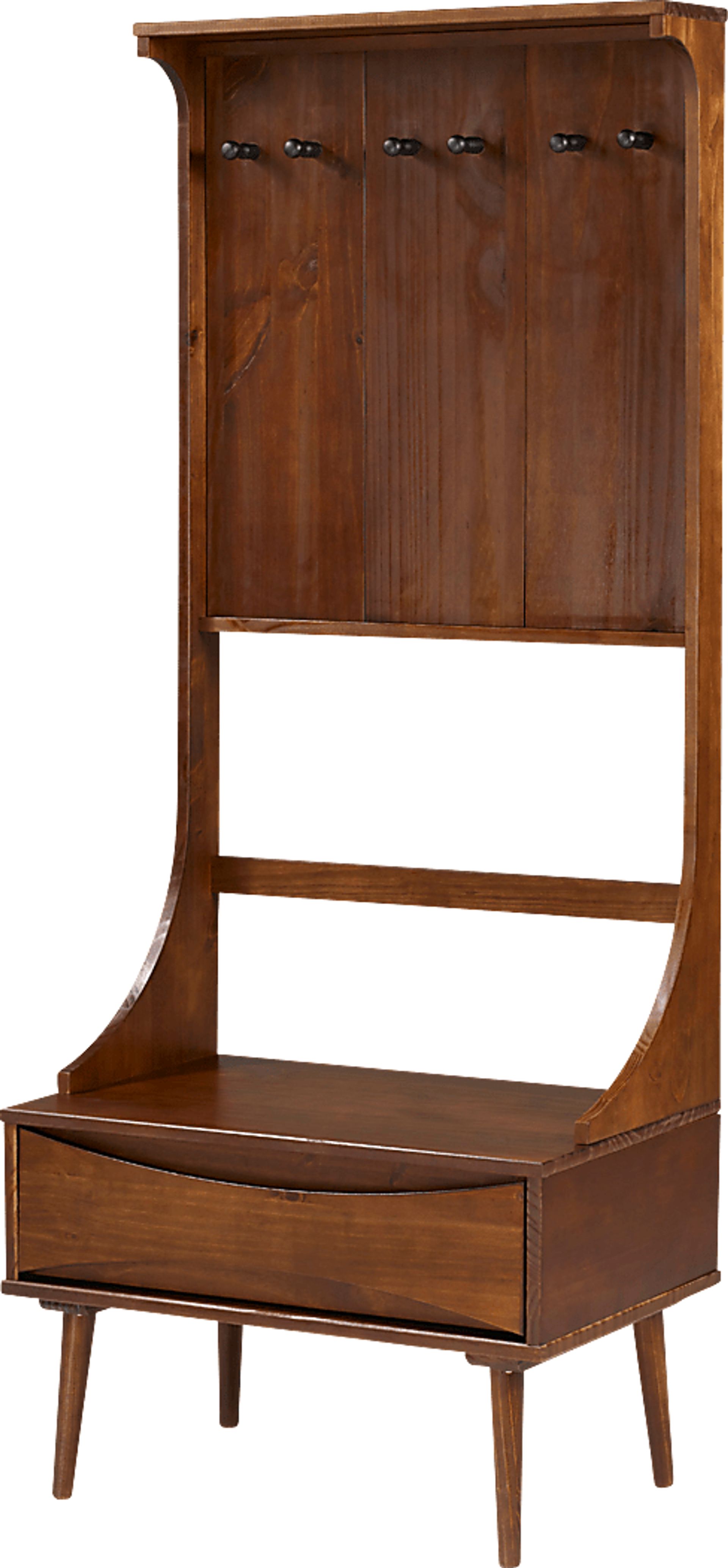 Flinnwood Walnut Hall Tree - Image 1