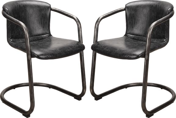 Flintcove Black Dining Chair (Set of 2)