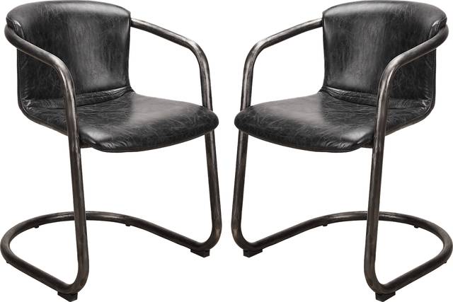 Flintcove Black Dining Chair (Set of 2) - Thumbnail - Image 1