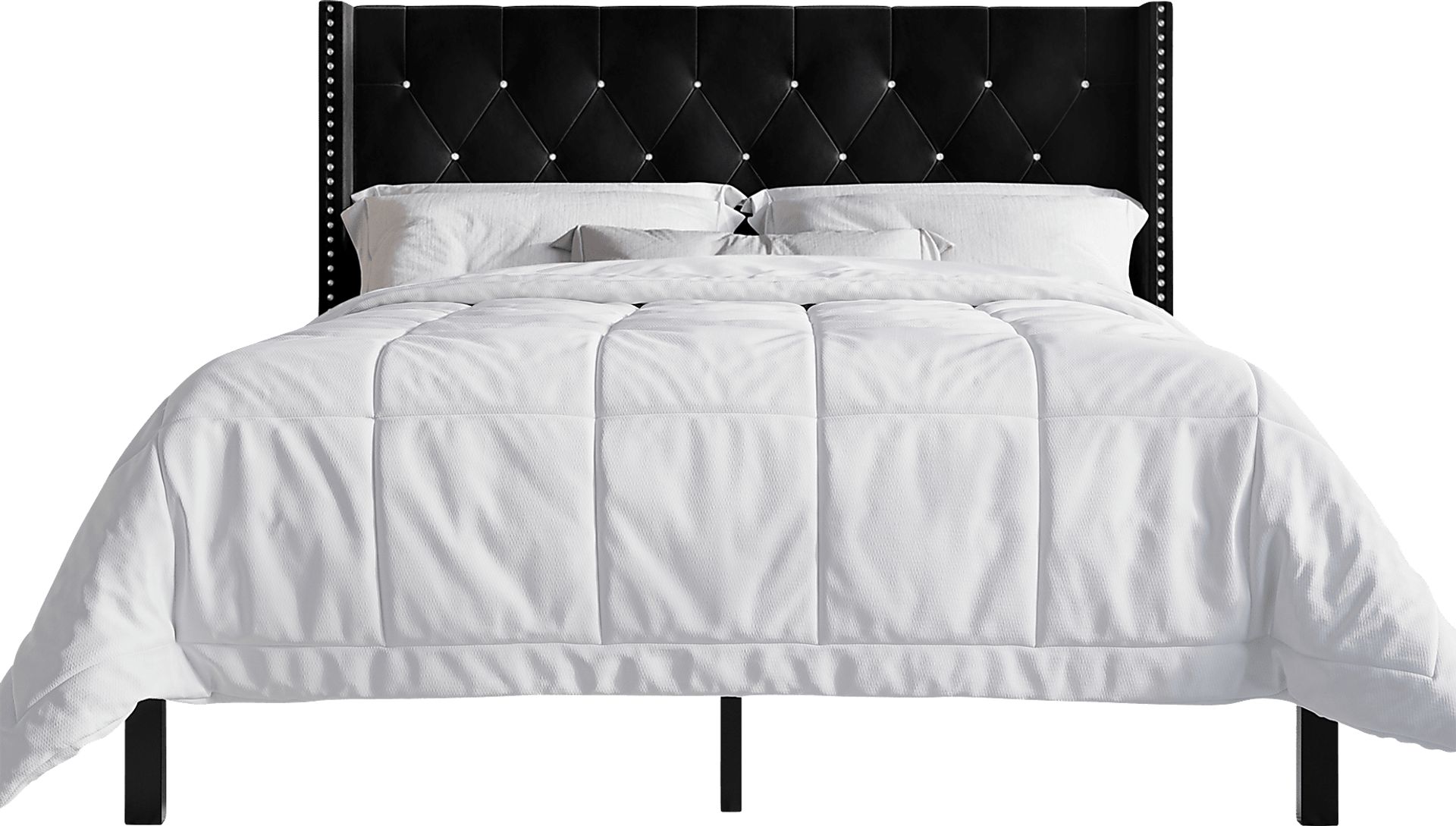 Flintrow Black Full Bed with 2 Nightstands - Image 7