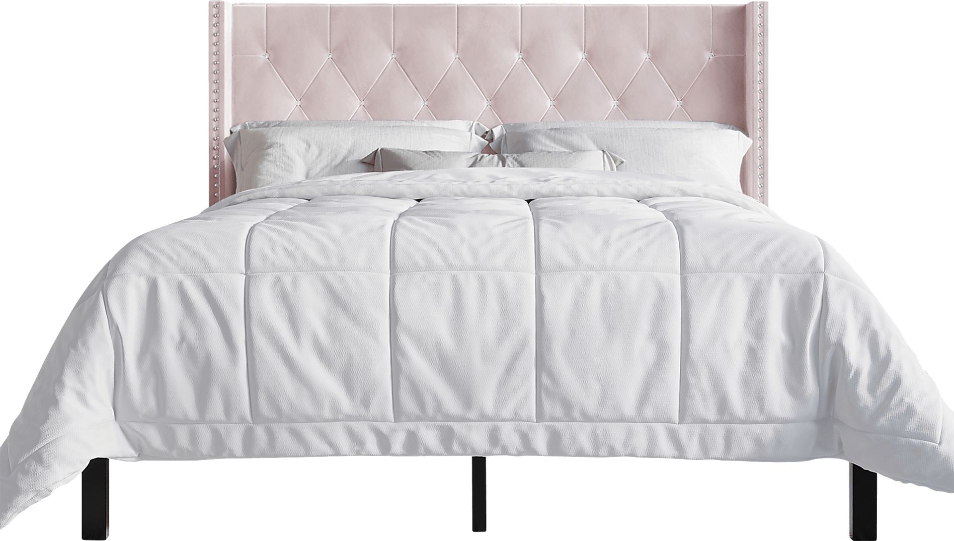 Flintrow Pink Full Bed with 2 Nightstands - Image 3