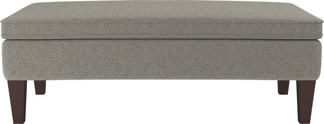 Flintshire Gray Storage Ottoman - Thumbnail - Image 2