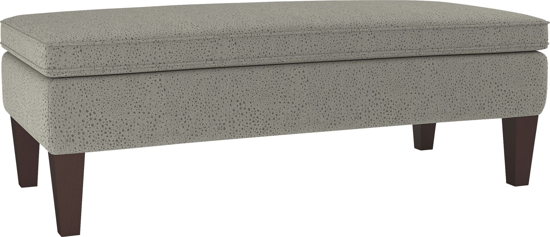 Flintshire Gray Storage Ottoman - Image 1