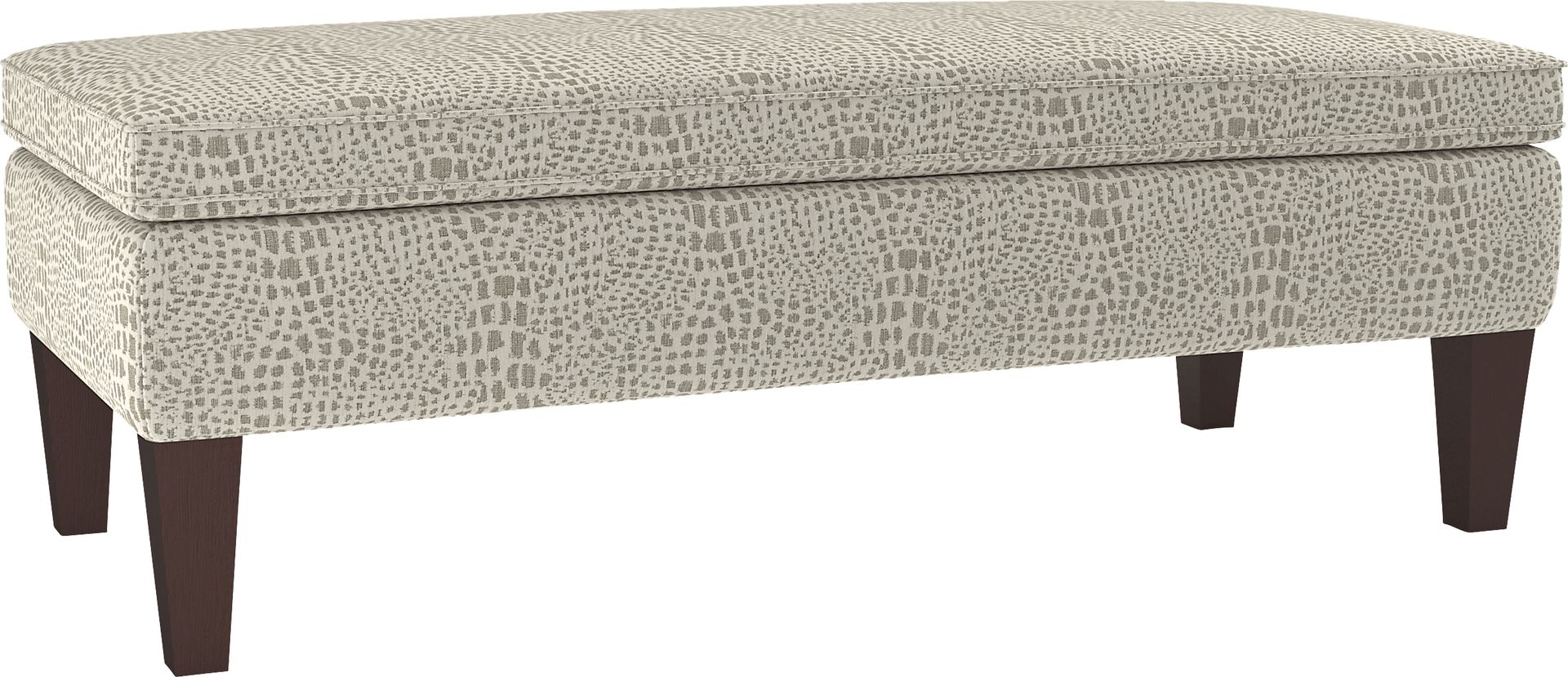 Flintshire Ivory Storage Ottoman - Image 1