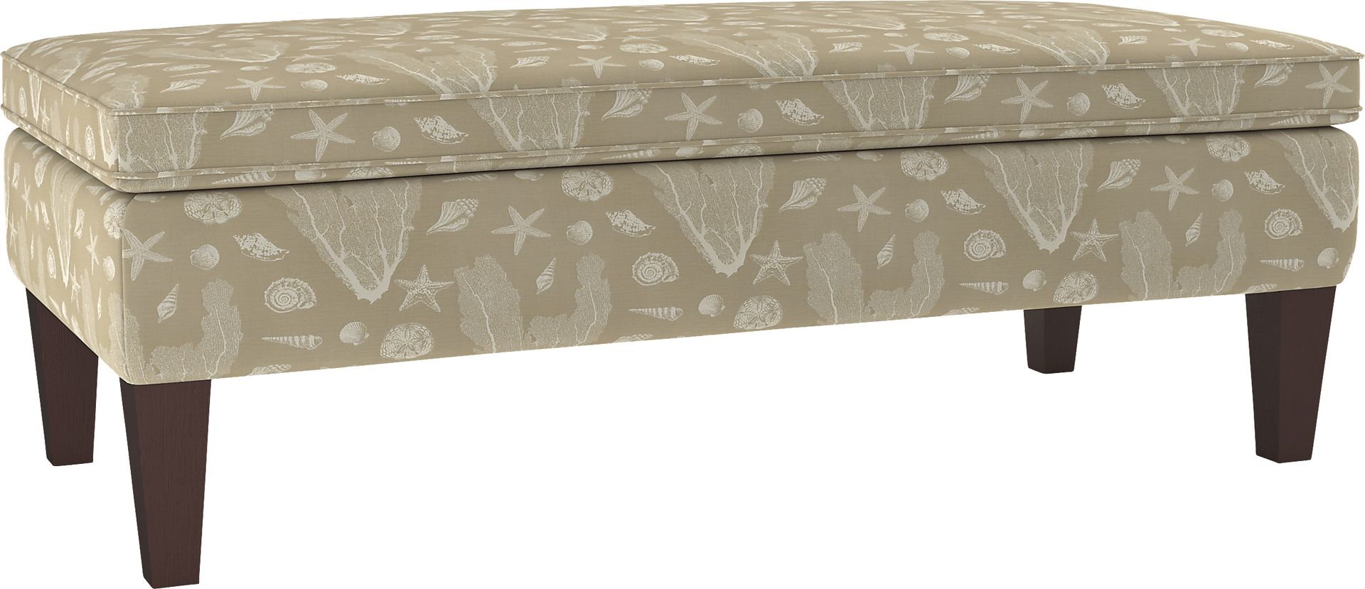 Flintshire Khaki Storage Ottoman - Image 1