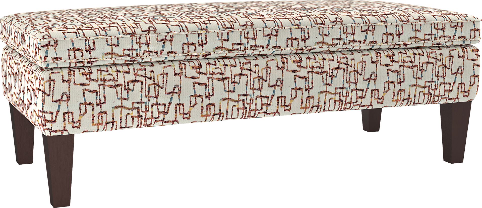 Flintshire Red Storage Ottoman - Image 1