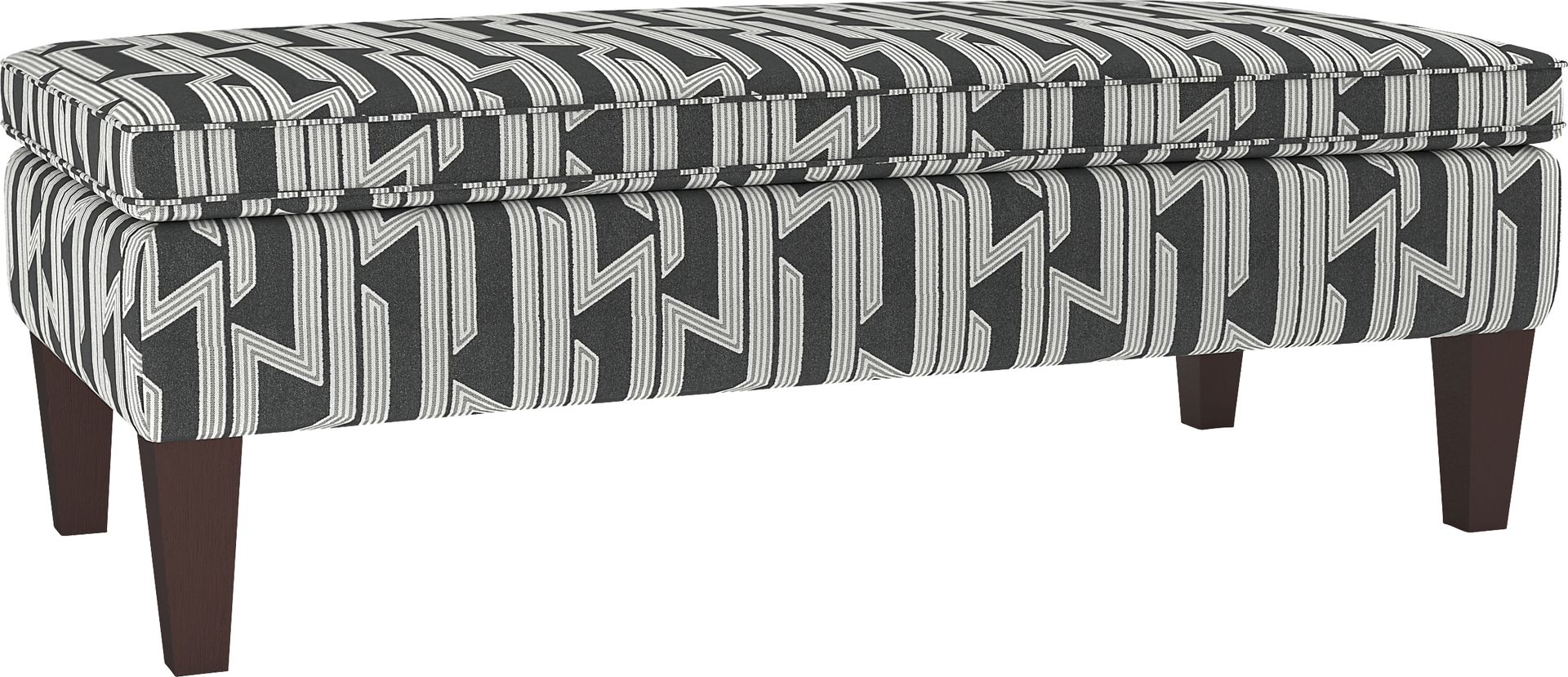 Flintshire Steel Storage Ottoman - Image 1