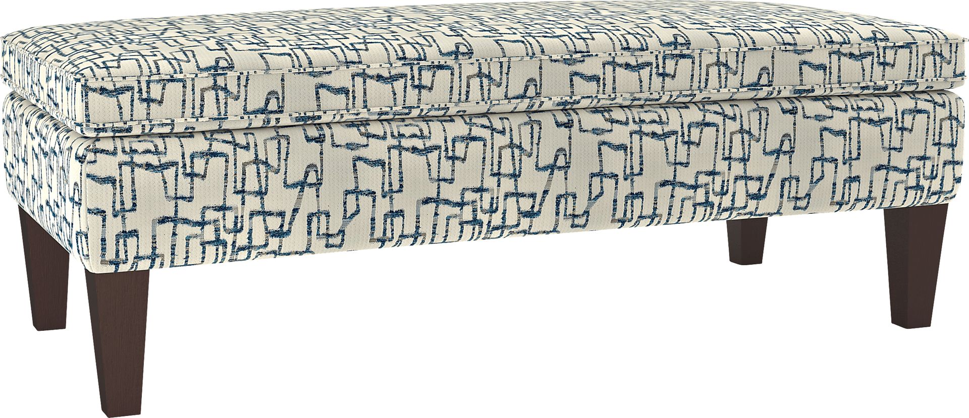 Flintshire Teal Storage Ottoman - Image 1