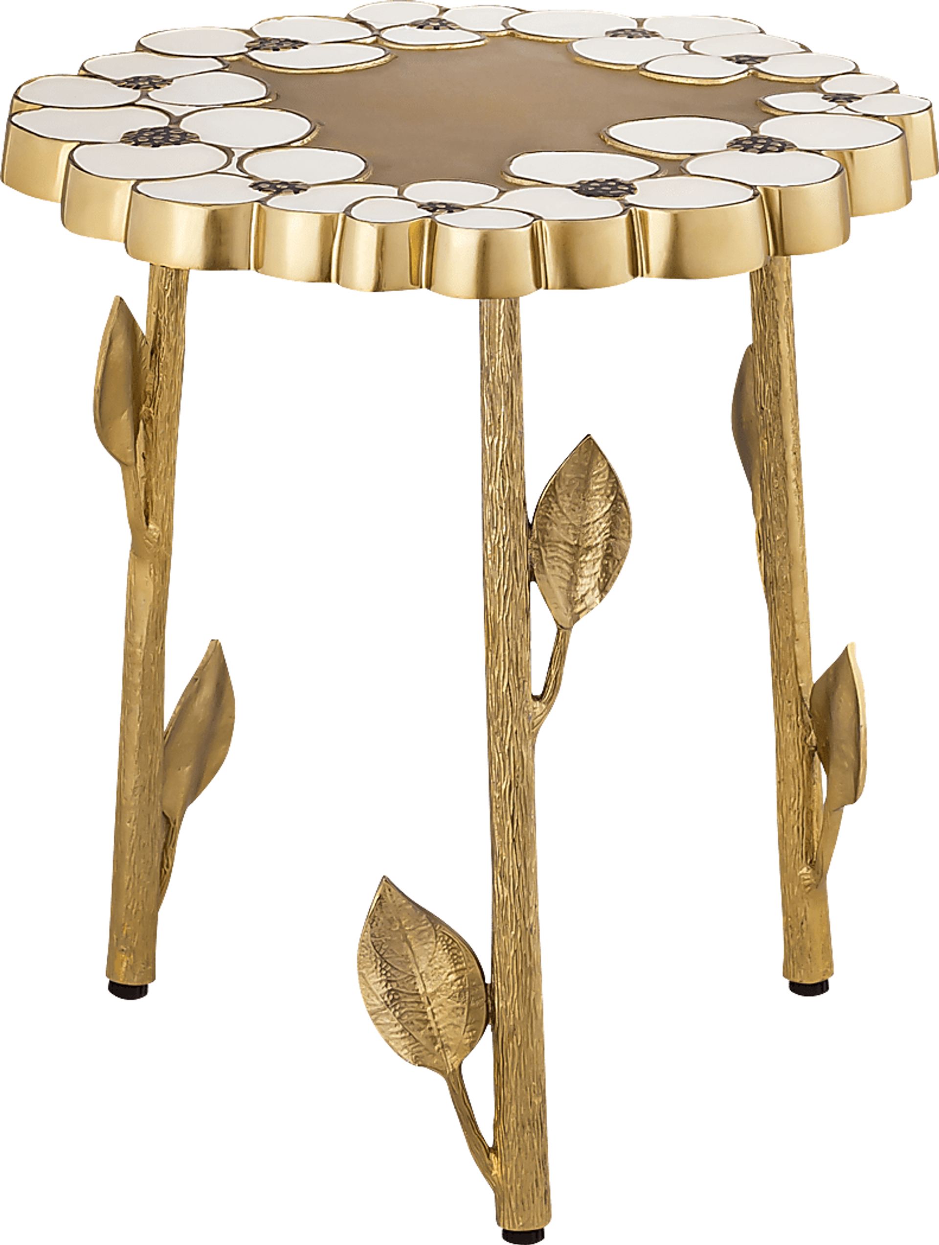 Flora Ann Brass Accent Table - Image 3