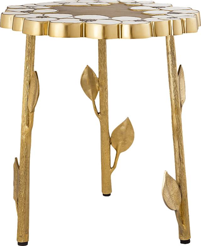 Flora Ann Brass Accent Table - Thumbnail - Image 4