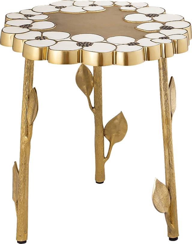 Flora Ann Brass Accent Table - Thumbnail - Image 1