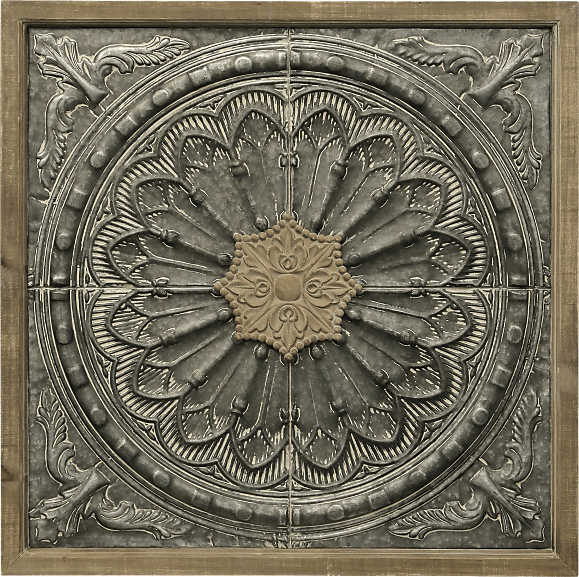 Florawood Gray Wall Decor - Image 1