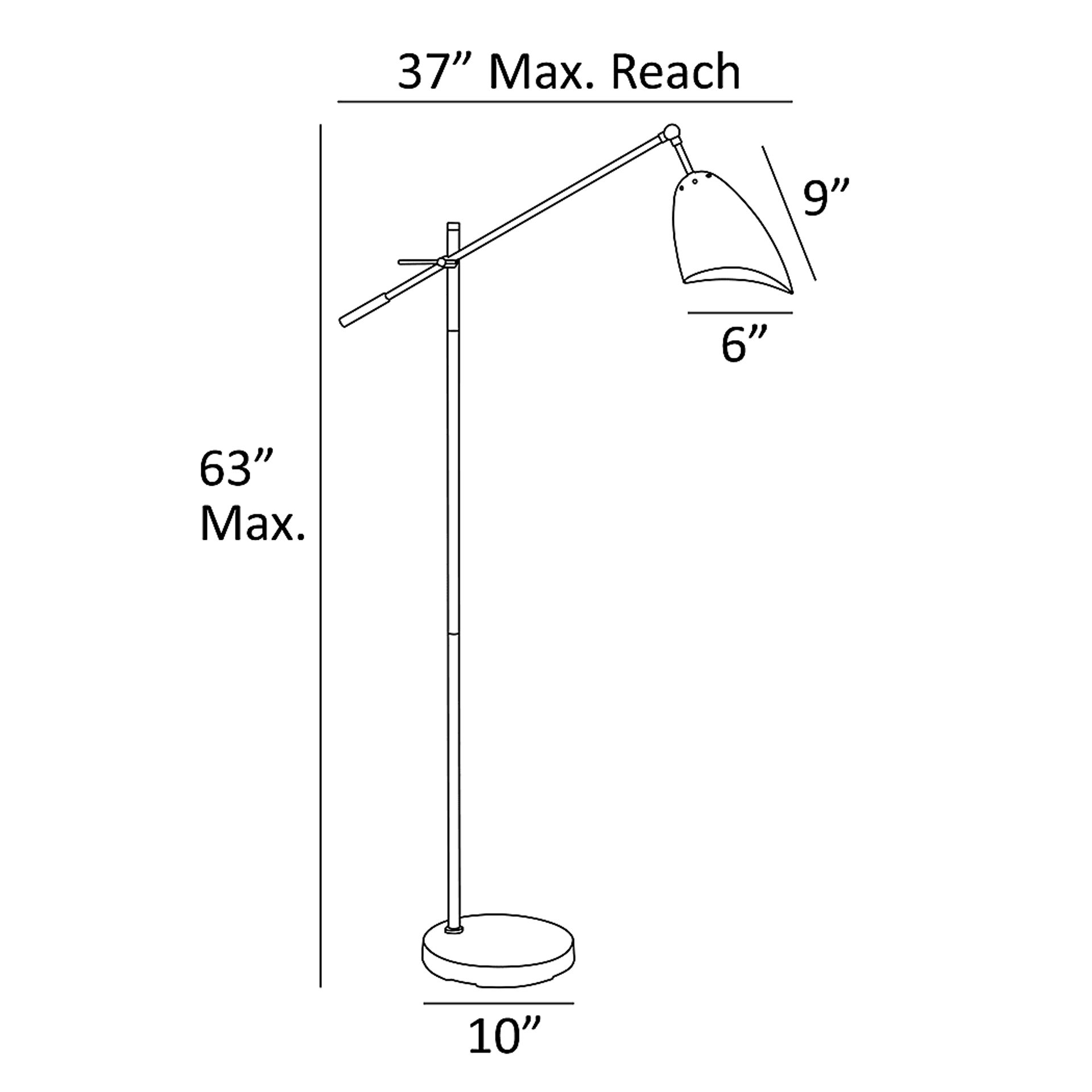 Florentine Court Black Floor Lamp - Image 4