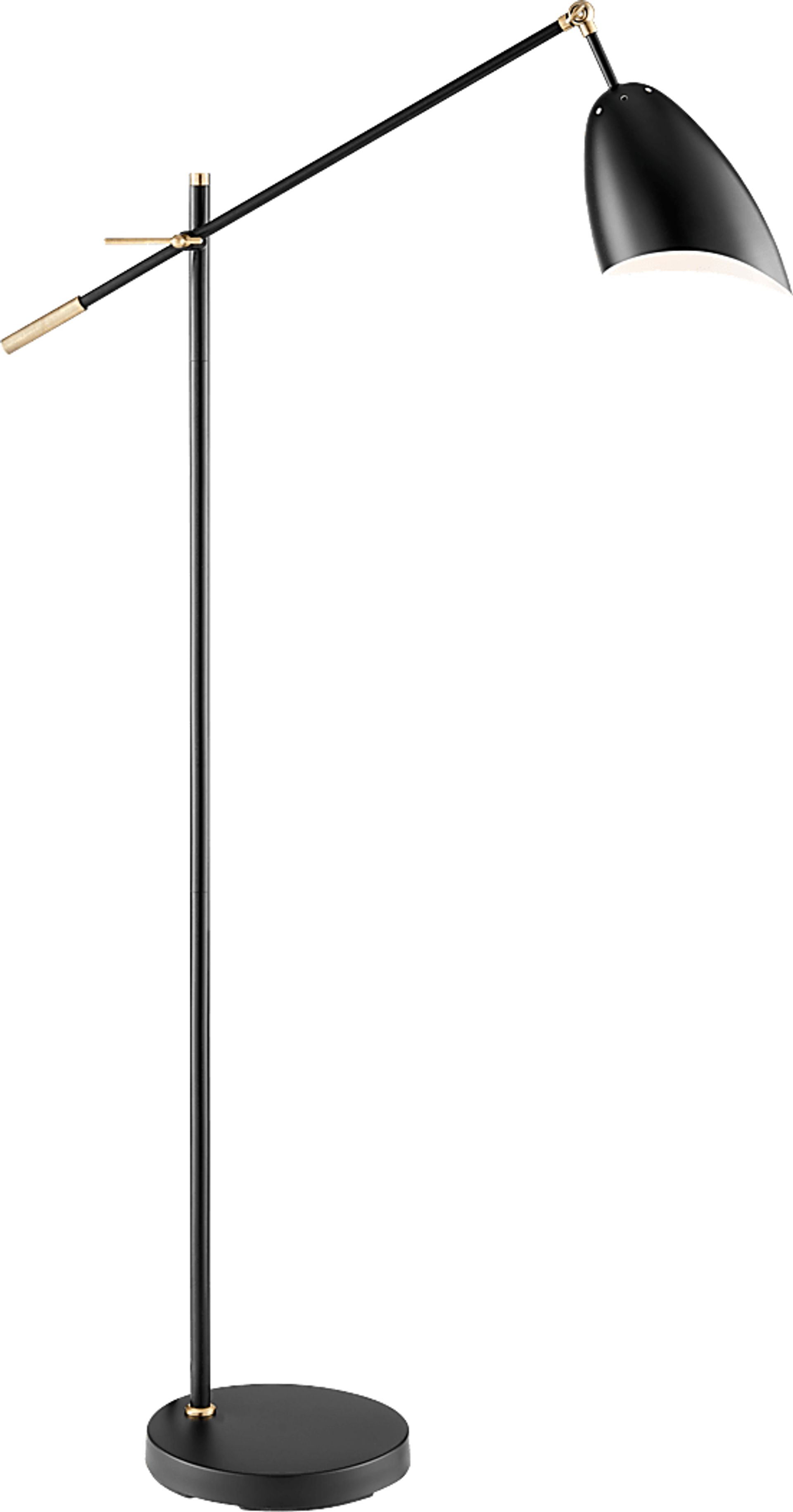 Florentine Court Black Floor Lamp - Image 1