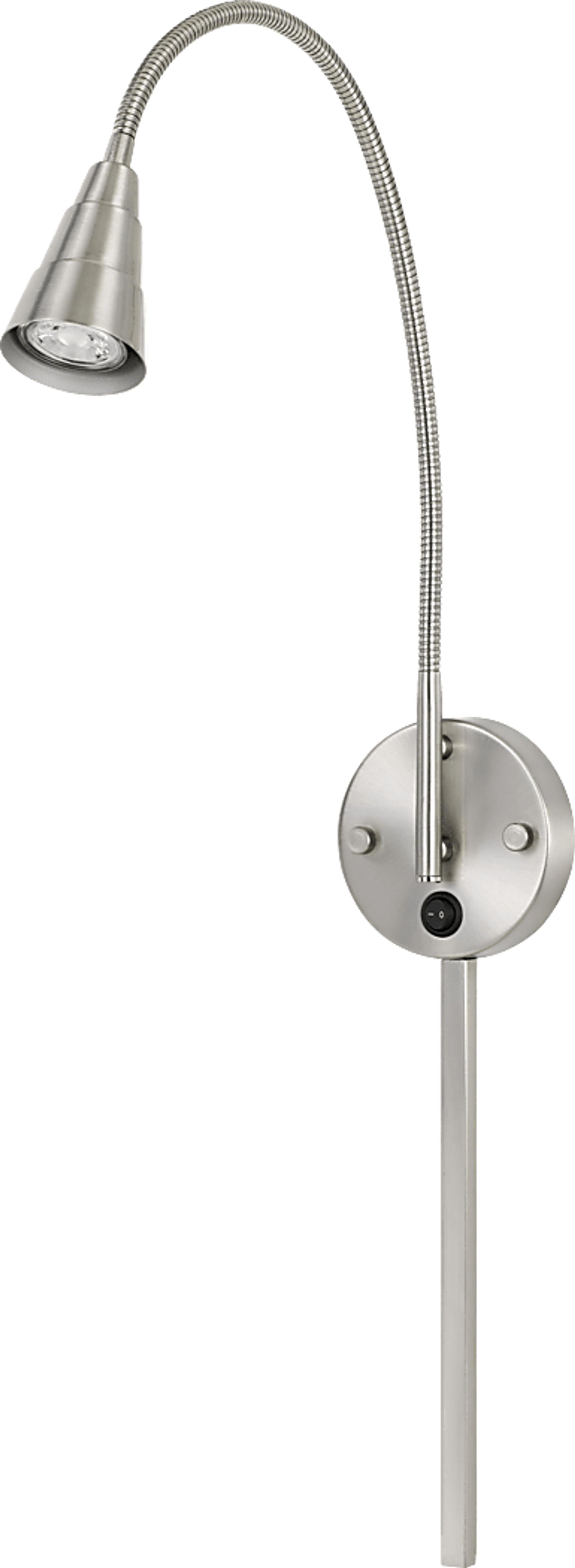 Florham Brushed Steel Sconce - Image 1