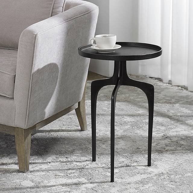 Florinan Dark Brown Accent Table - Thumbnail - Image 3