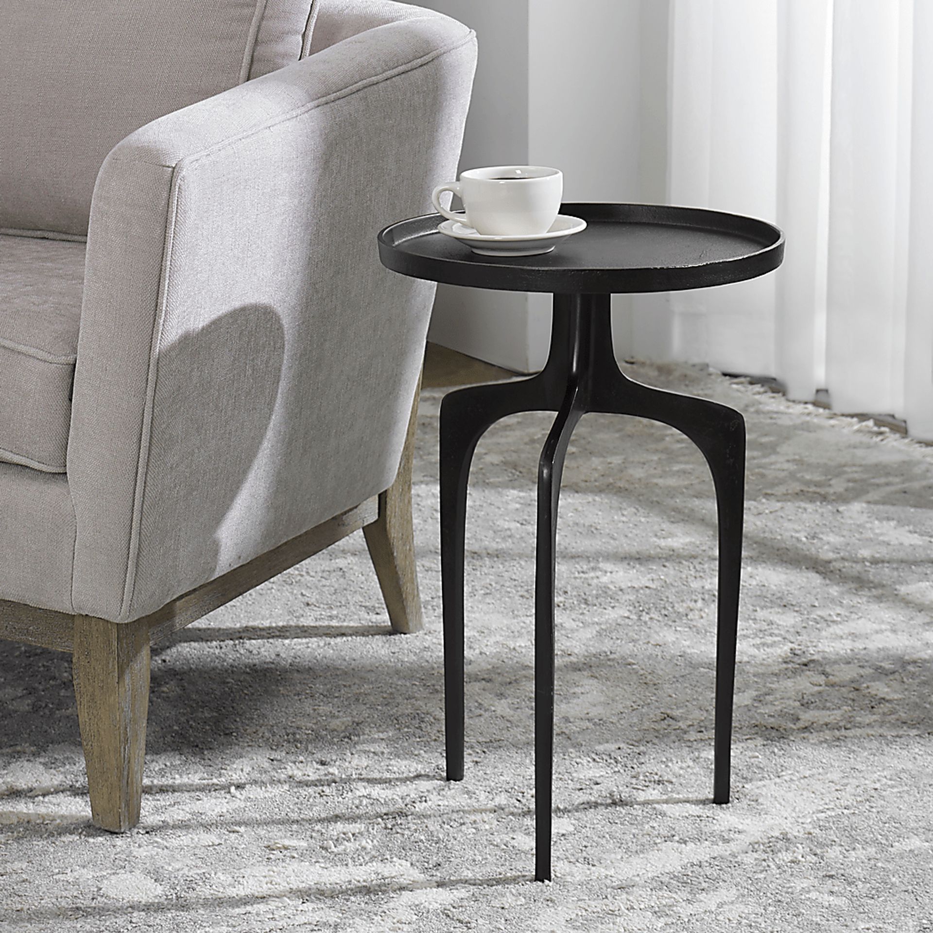 Florinan Dark Brown Accent Table - Image 3