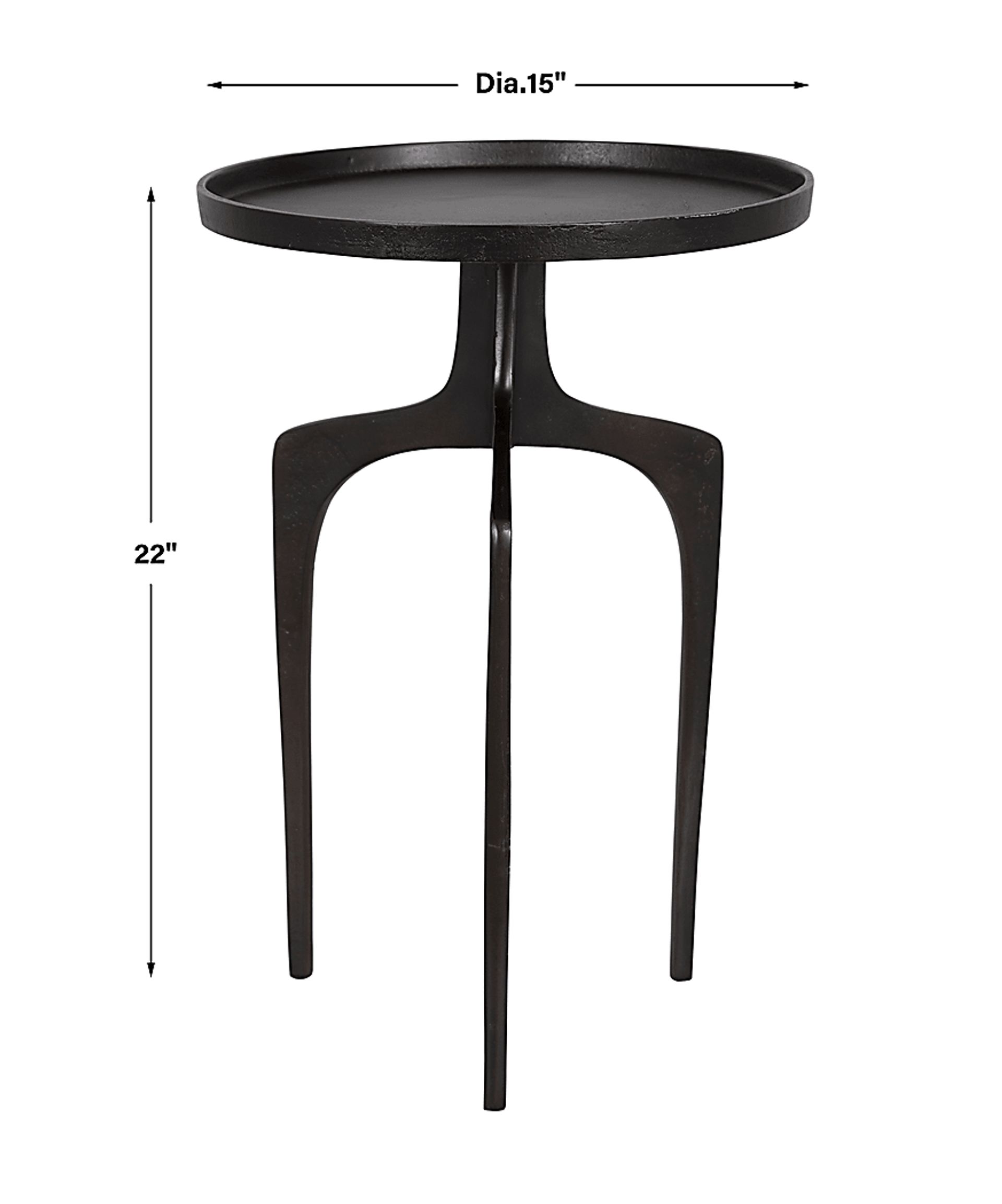 Florinan Dark Brown Accent Table - Image 4