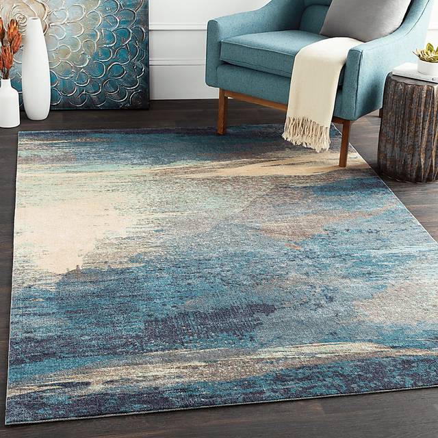 Florines Blue 4' x 6' Rug - Thumbnail - Image 2