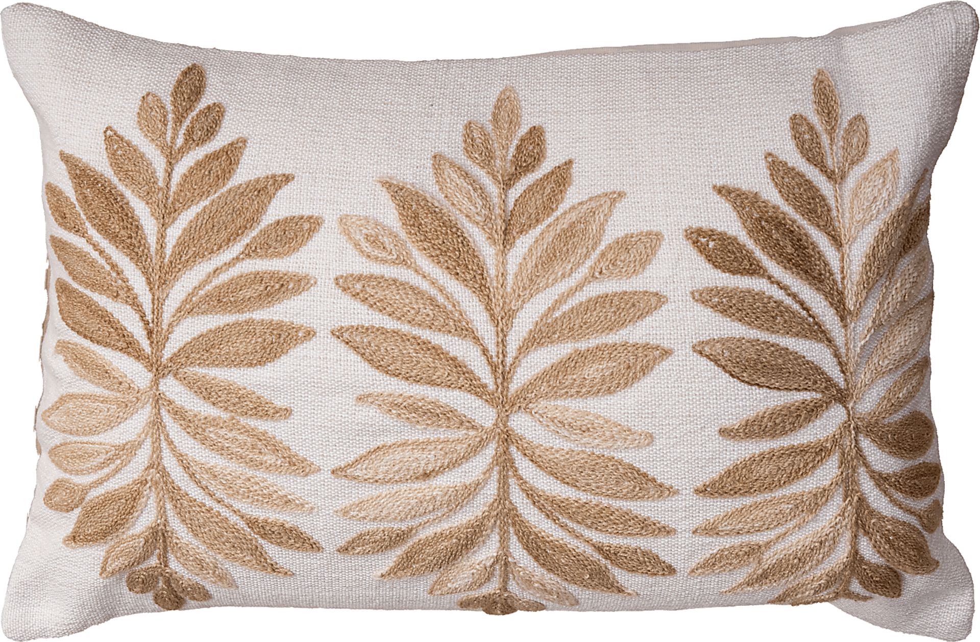 Floris Tan Indoor/Outdoor Accent Pillow - Image 1