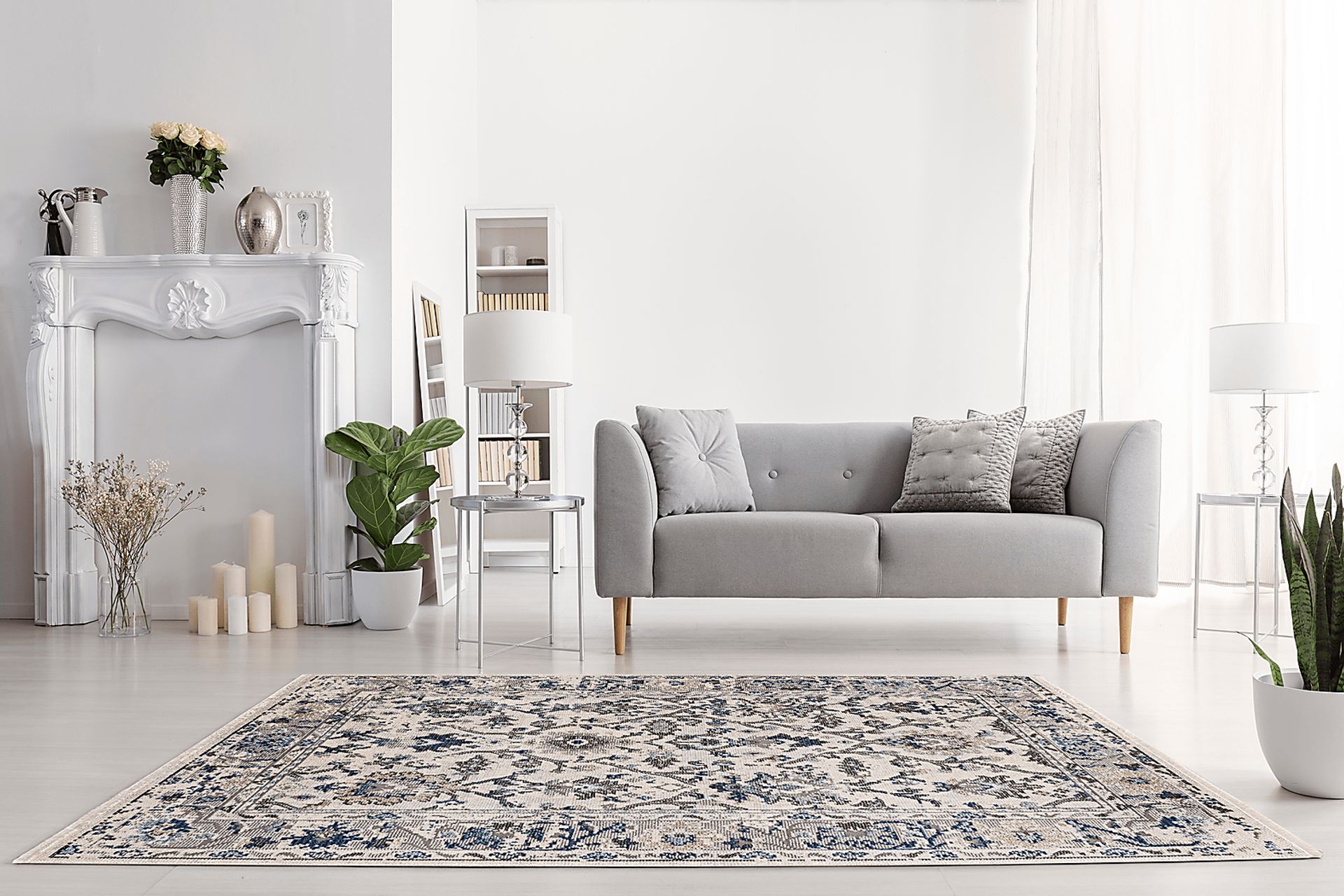 Florrie Silver 7'10 x 10' Rug - Image 3