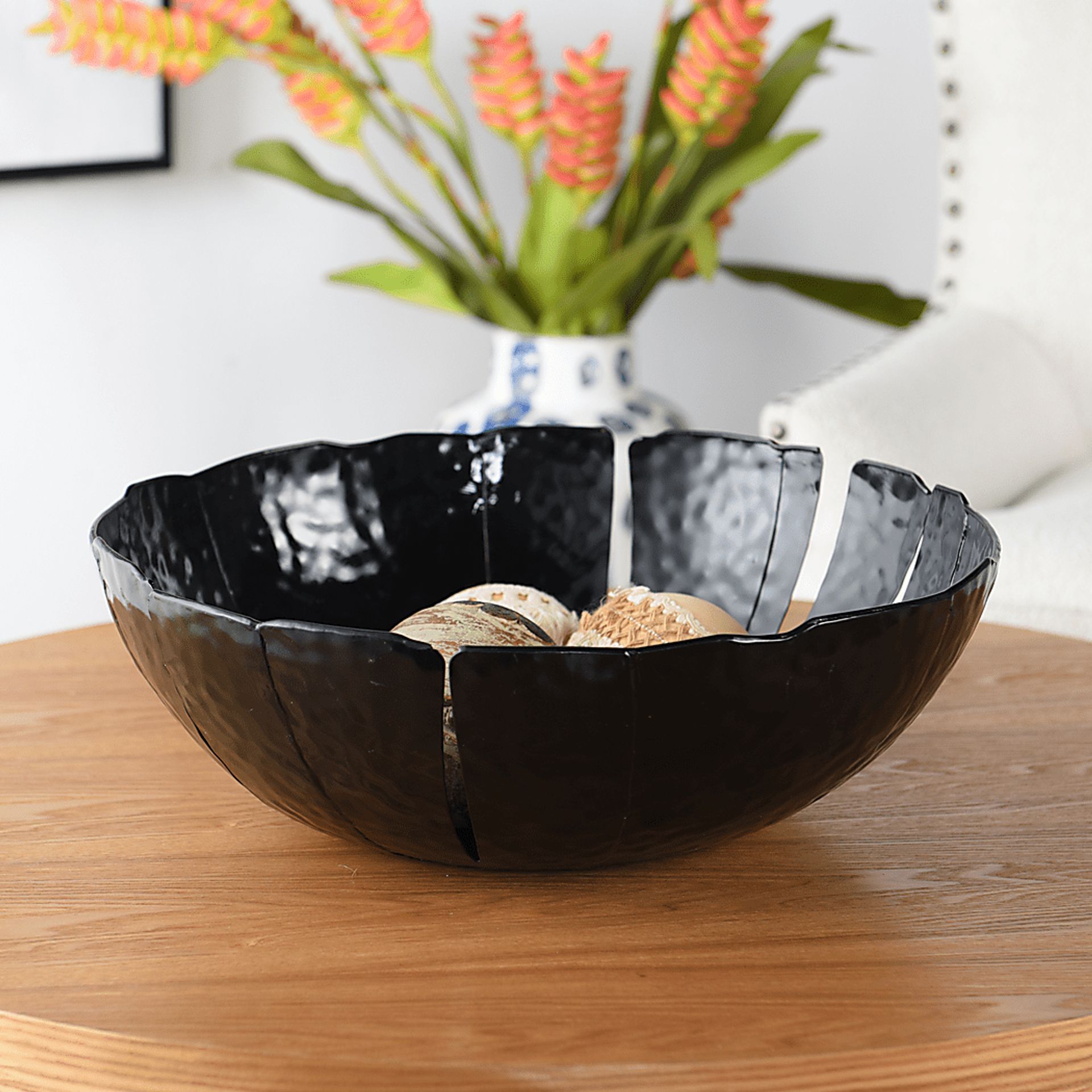 Floural Black Bowl - Image 2