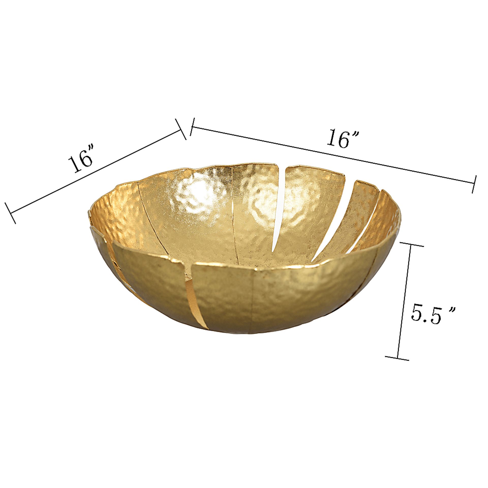 Floural Gold Bowl - Image 3