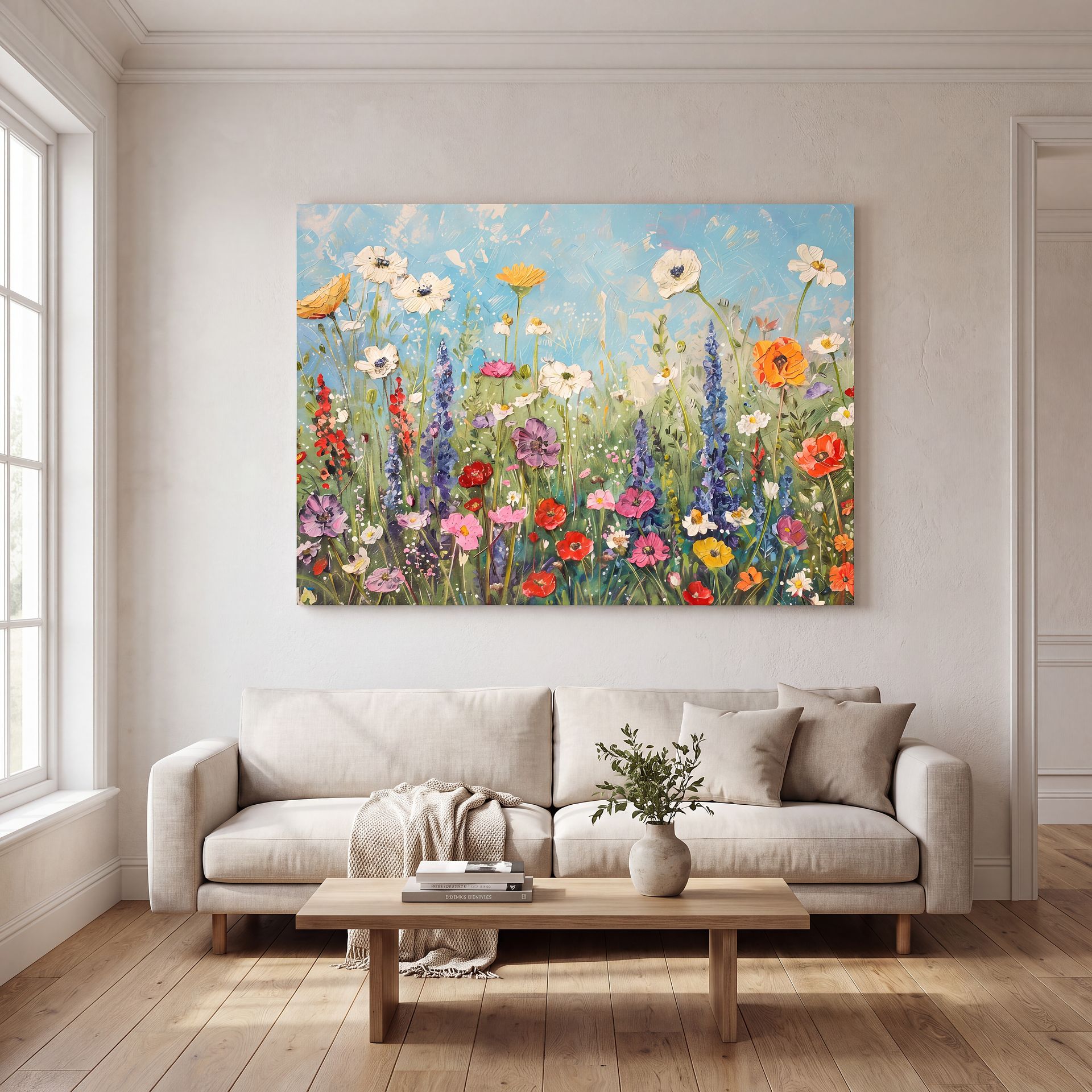Flourishing Fields Multi Indoor/Outdoor Wall Art - Image 3